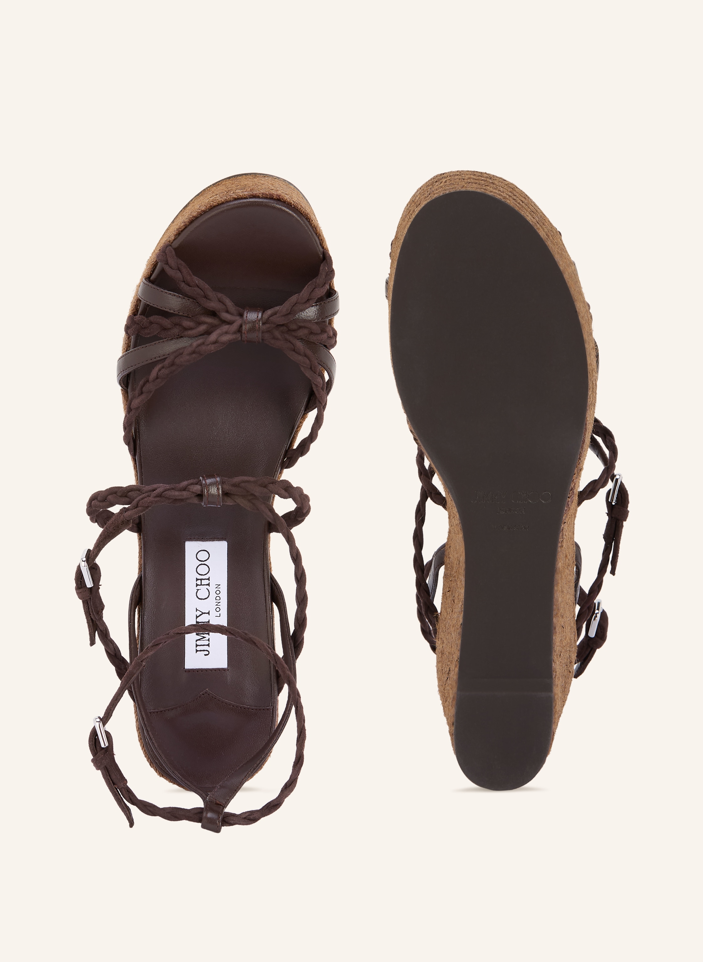 Thumbnail - Jimmy Choo Wedges Nyra 100 braun