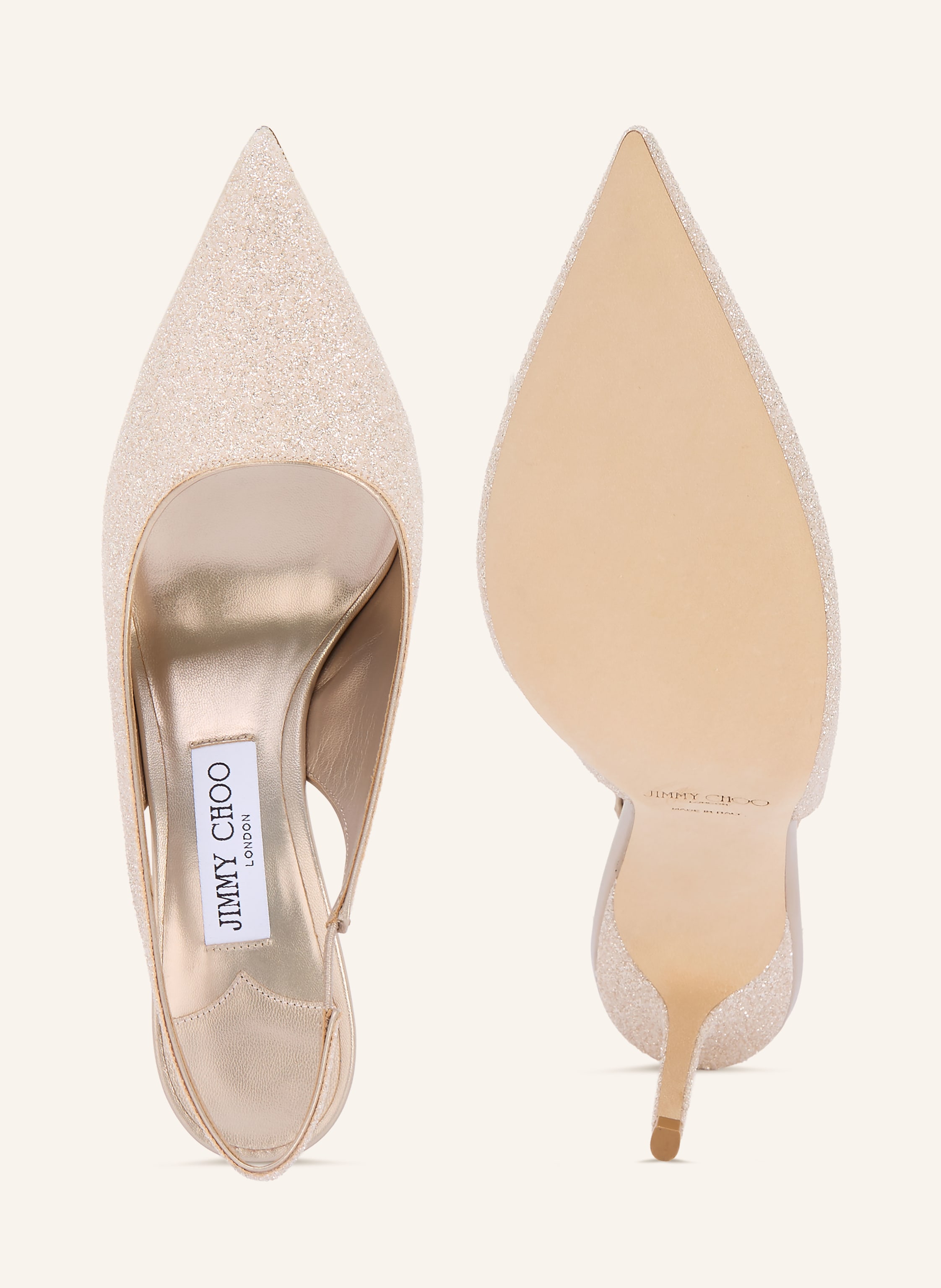 Thumbnail - Jimmy Choo Slingpumps Love gold