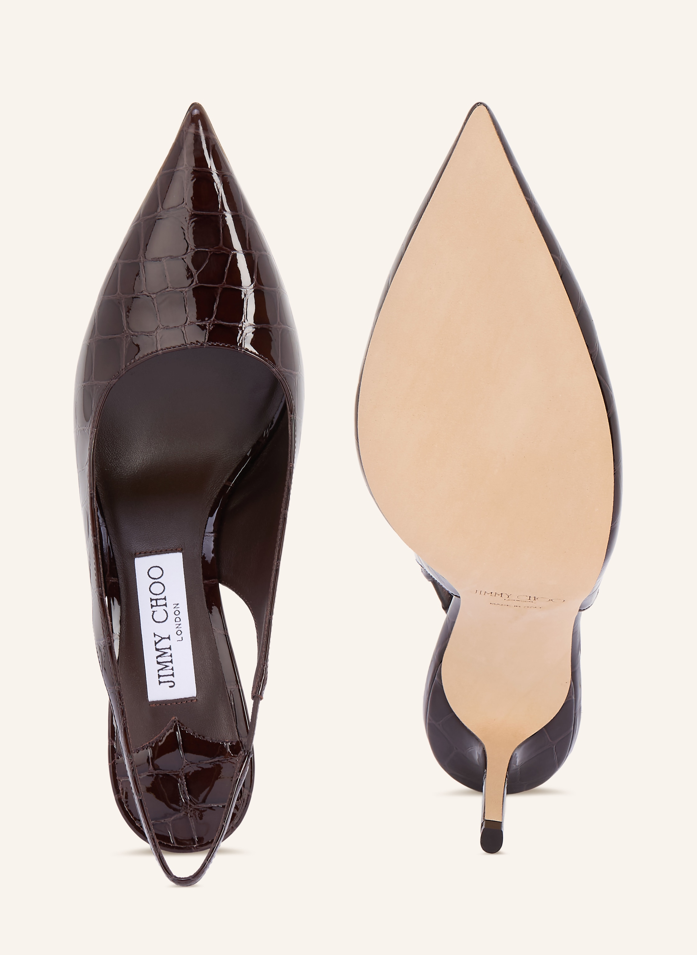 Thumbnail - Jimmy Choo Slingpumps Love 85 braun