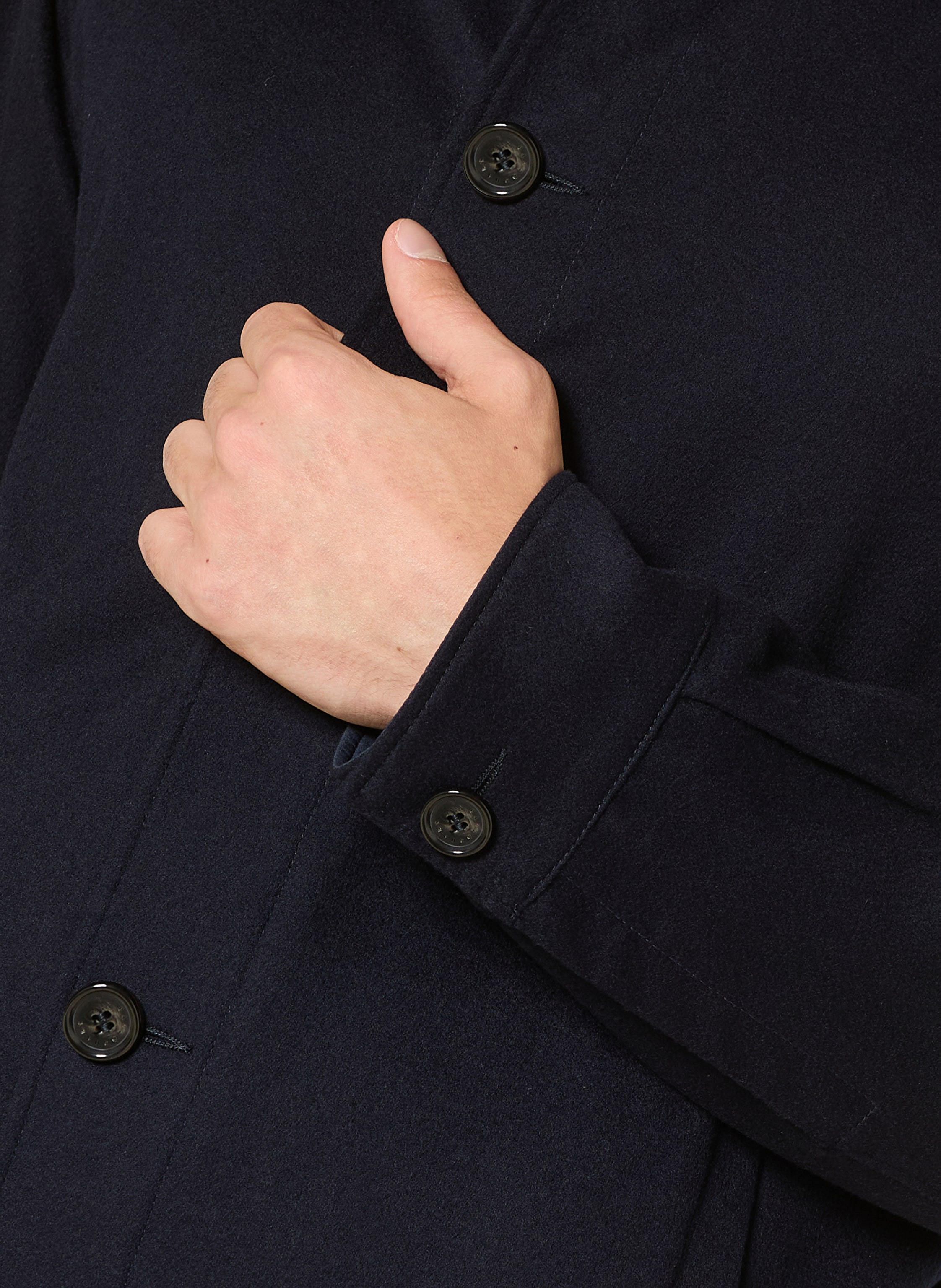 Thumbnail - Paul & Shark Overjacket Aus Cashmere Zum Wenden blau