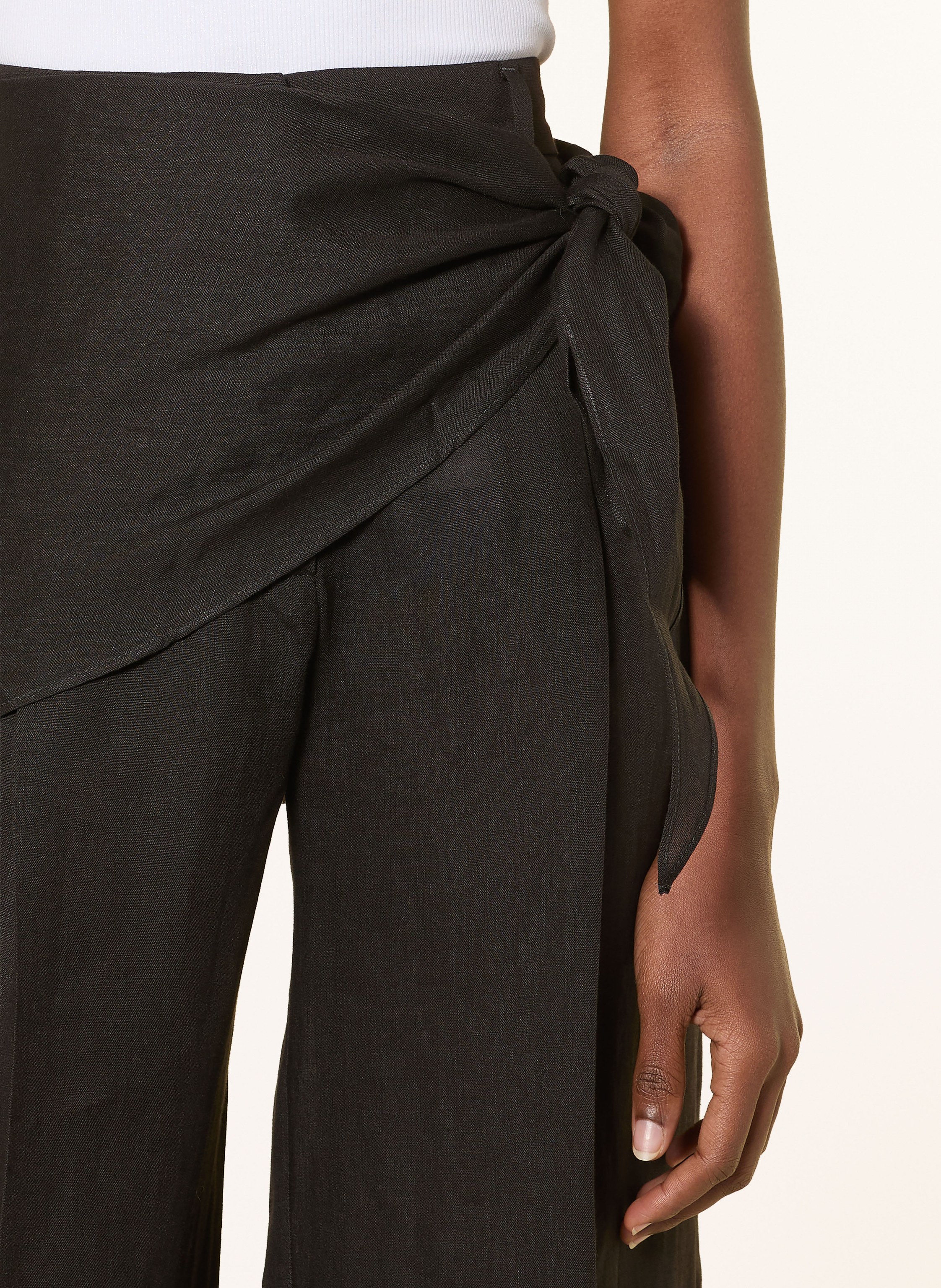 Thumbnail - Marella Leinenhose Mlssolista schwarz