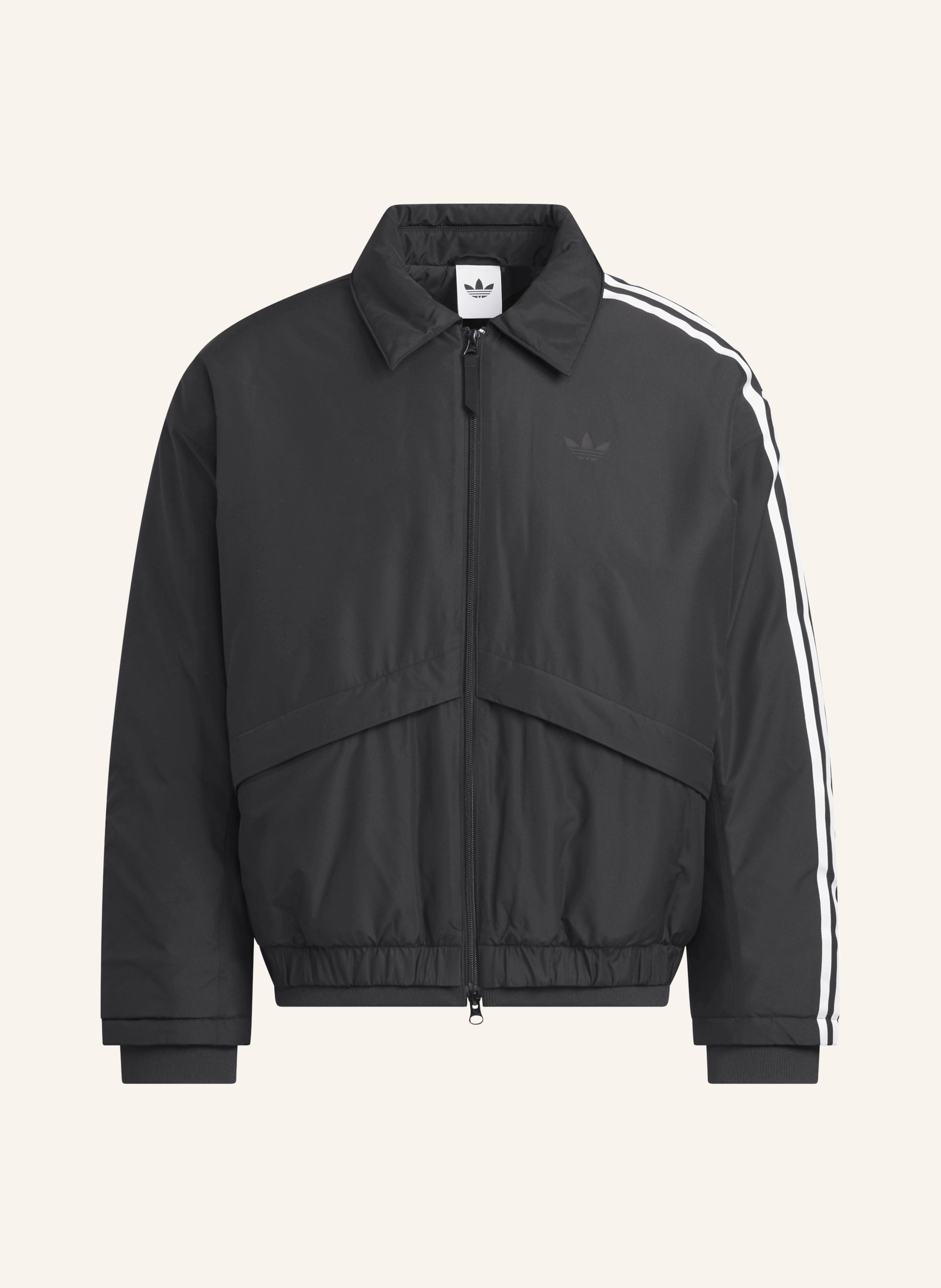 Adidas Originals Adidas Originals Oversized-Blouson Premium 3s Mens Pad schwarz in SCHWARZ / WEISS