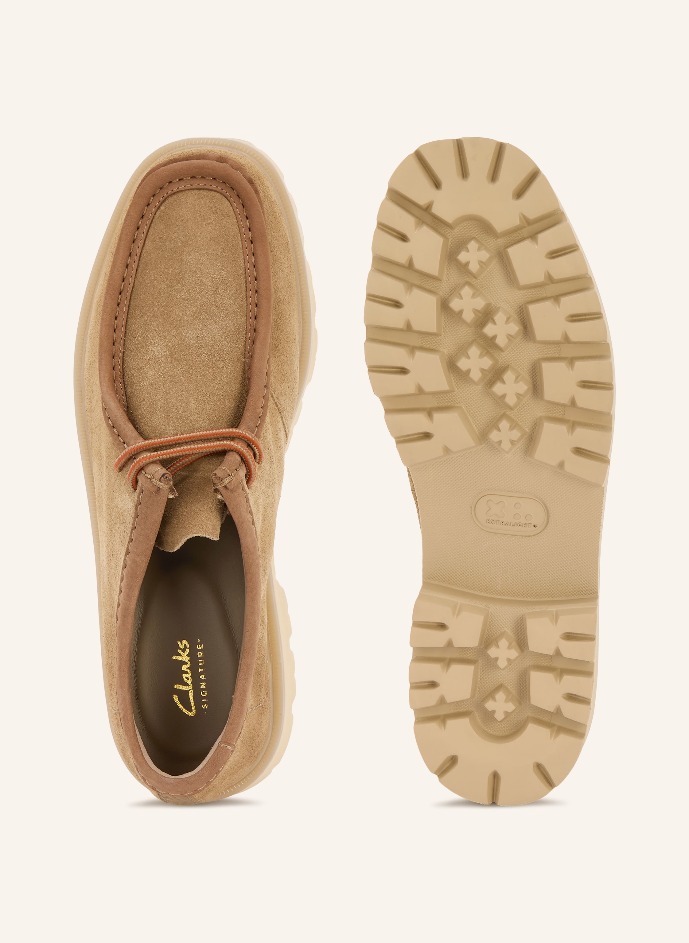 Thumbnail - Clarks Schnürer Cleyhill Seam beige
