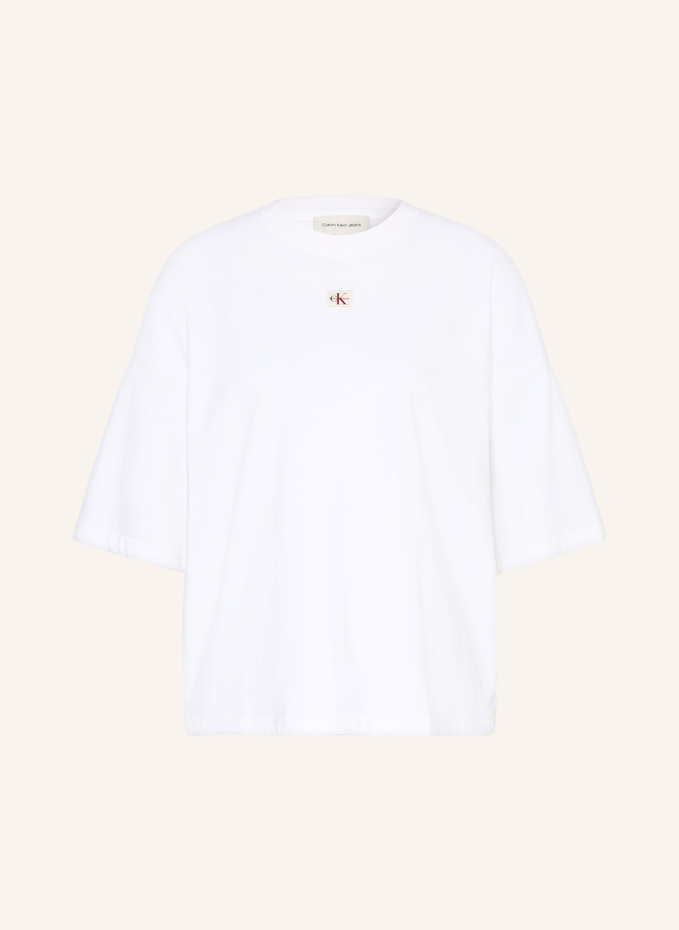 Calvin Klein Jeans Oversized-Shirt weiss