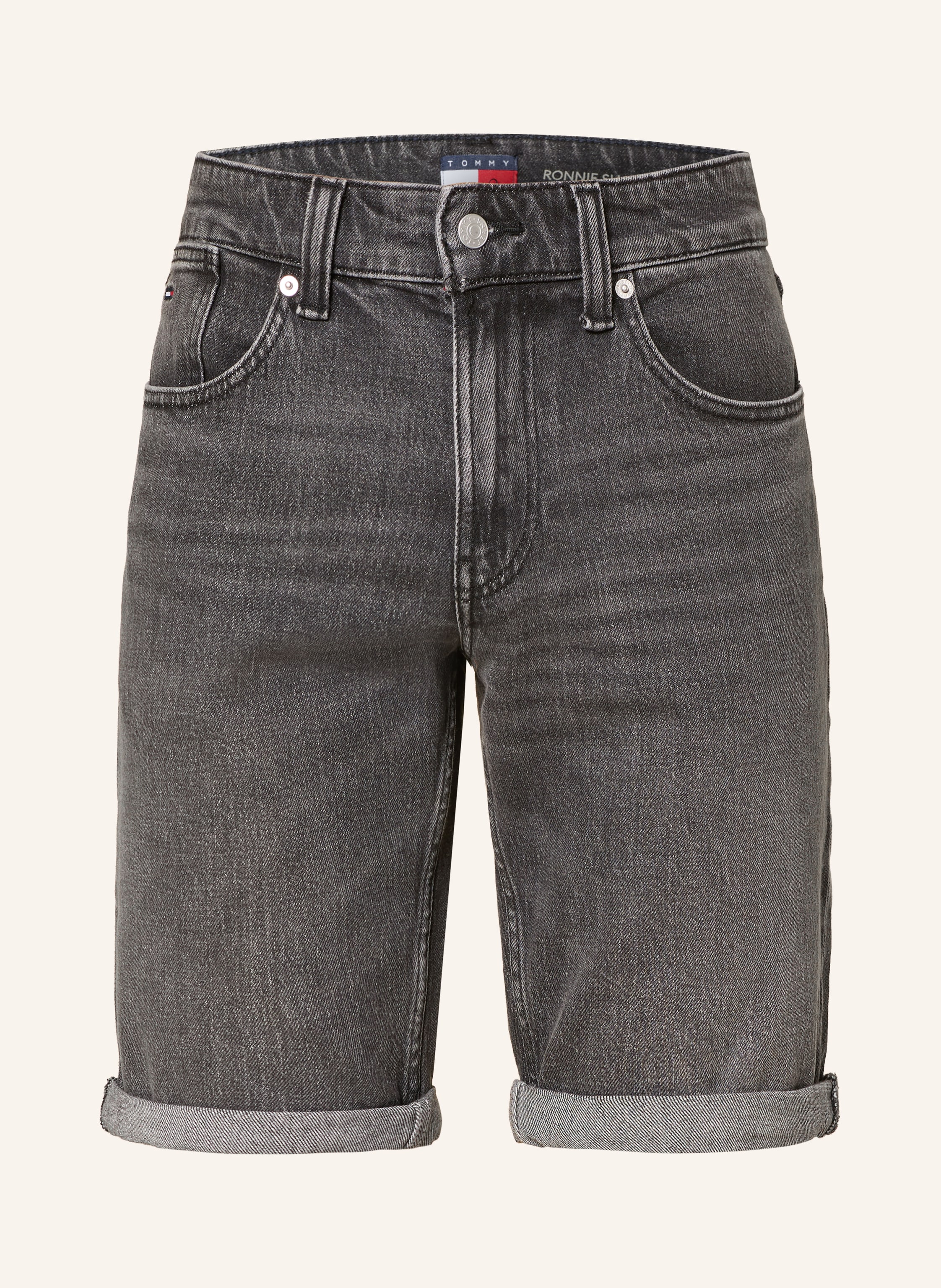 Tommy Jeans Jeansshorts Ronnie Slim Fit schwarz