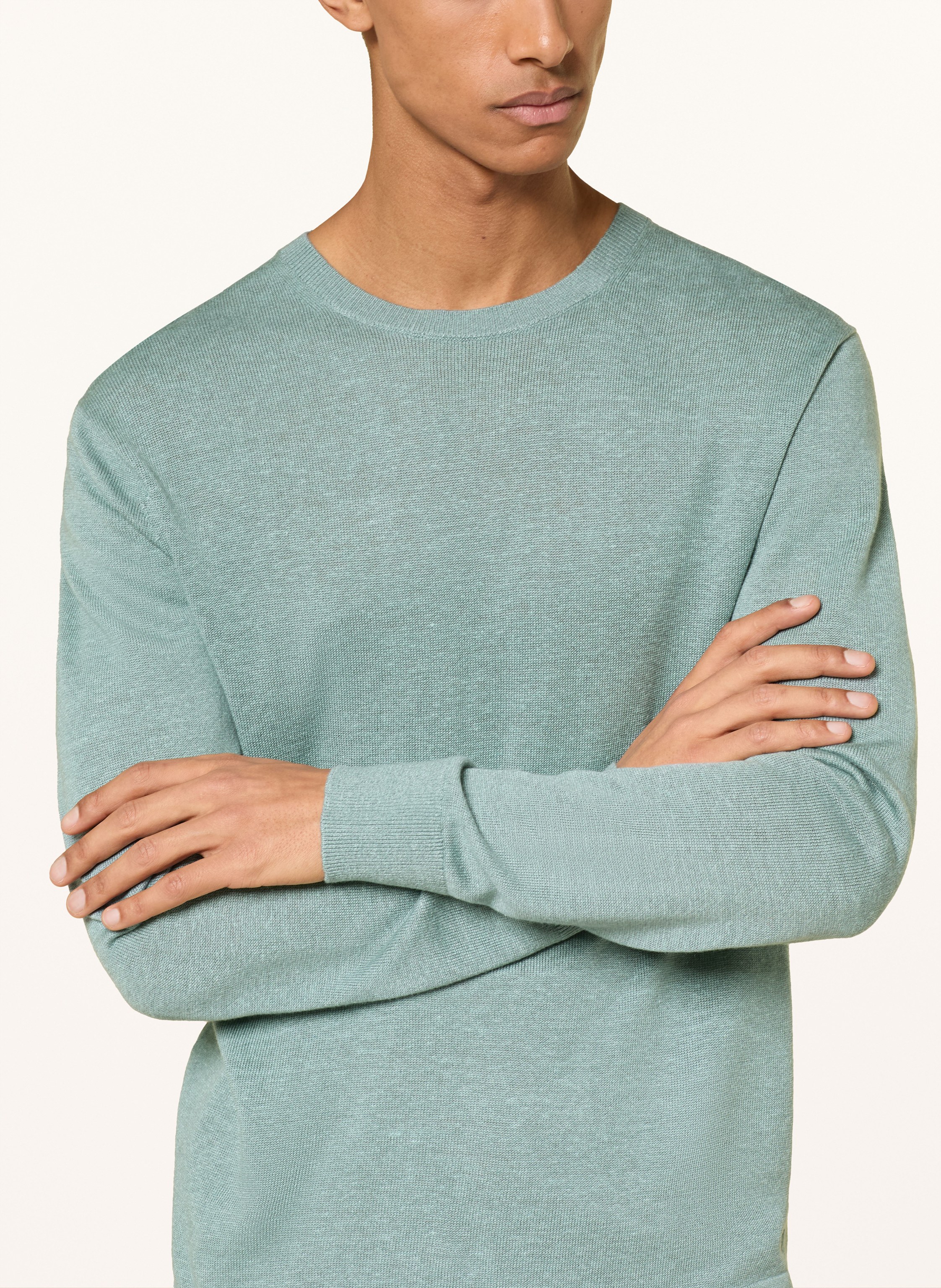 Thumbnail - Calvin Klein Pullover Mit Leinen blau