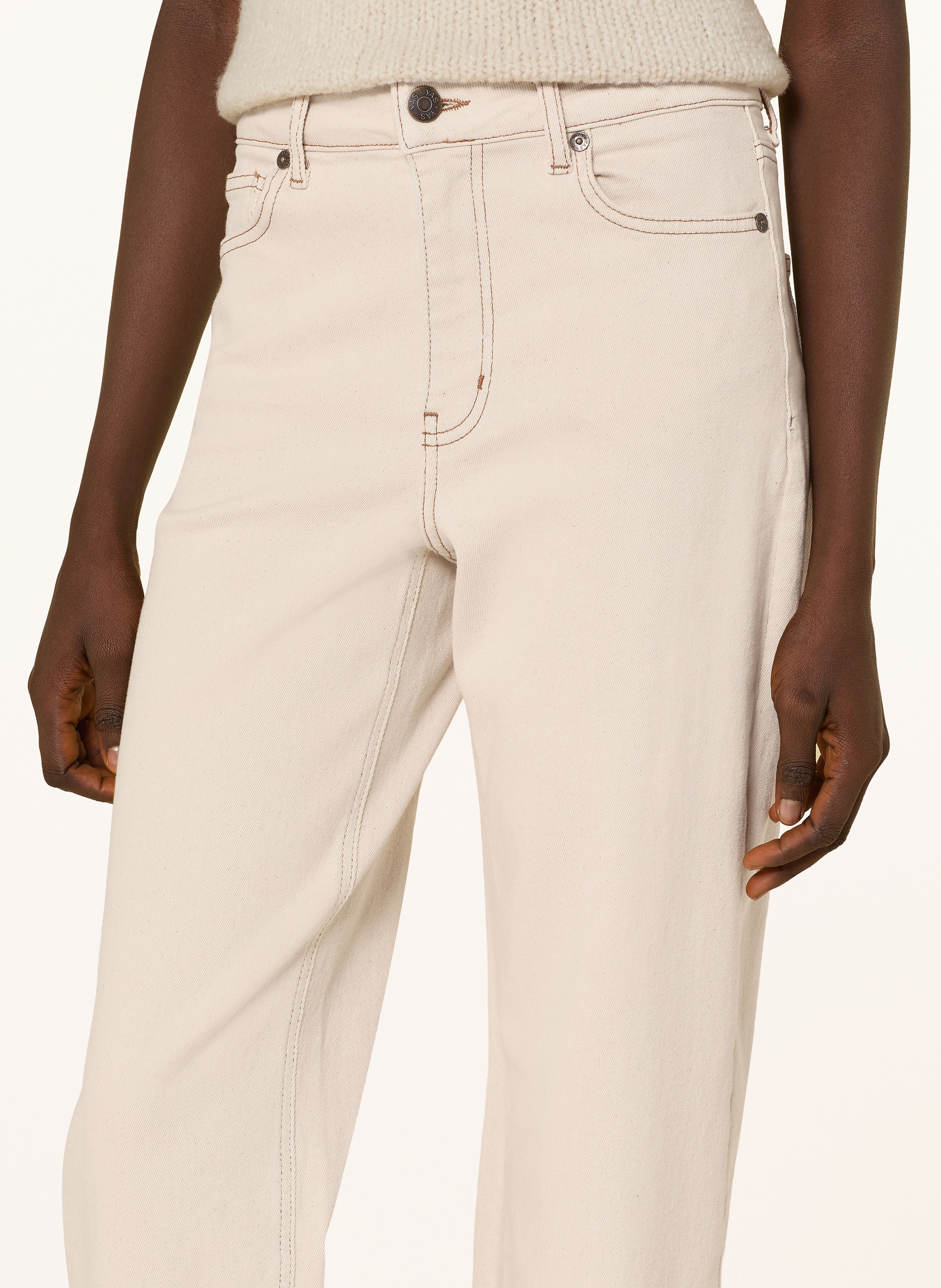 Thumbnail - Y.A.S. Straight Jeans weiss