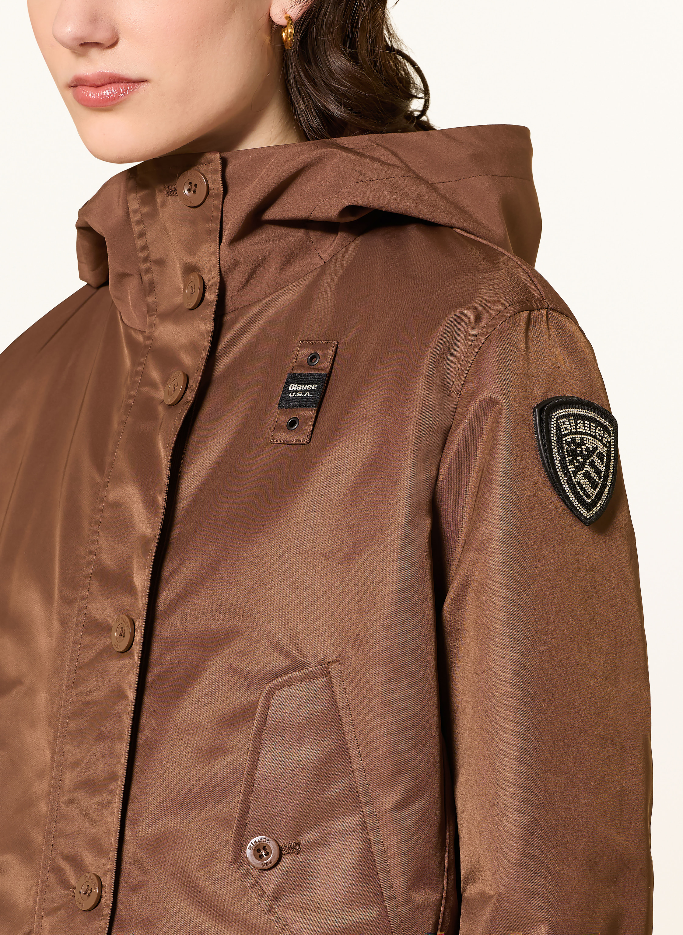 Thumbnail - Blauer Jacke Marcella braun