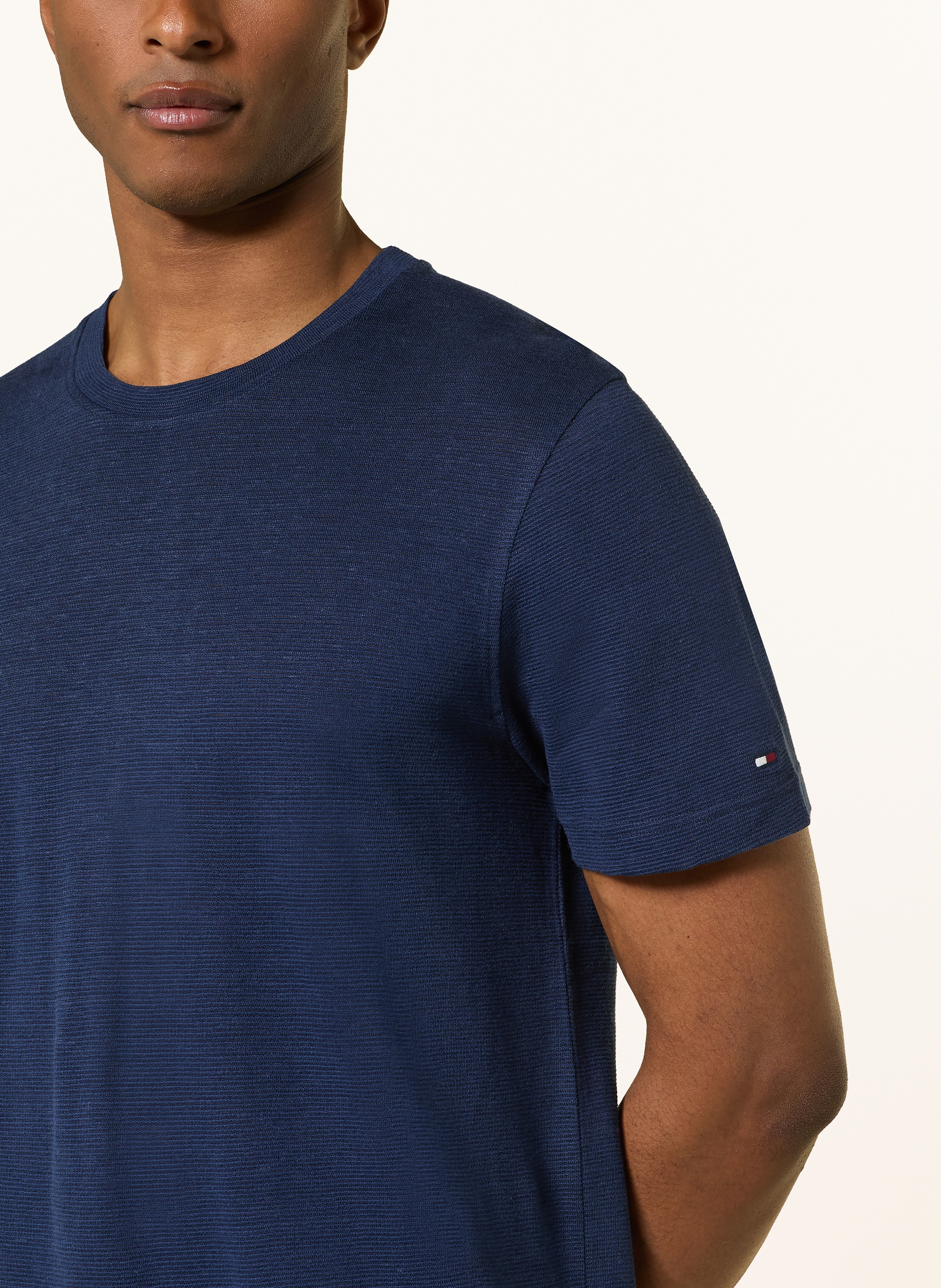 Thumbnail - Tommy Hilfiger T-Shirt Aus Leinen blau