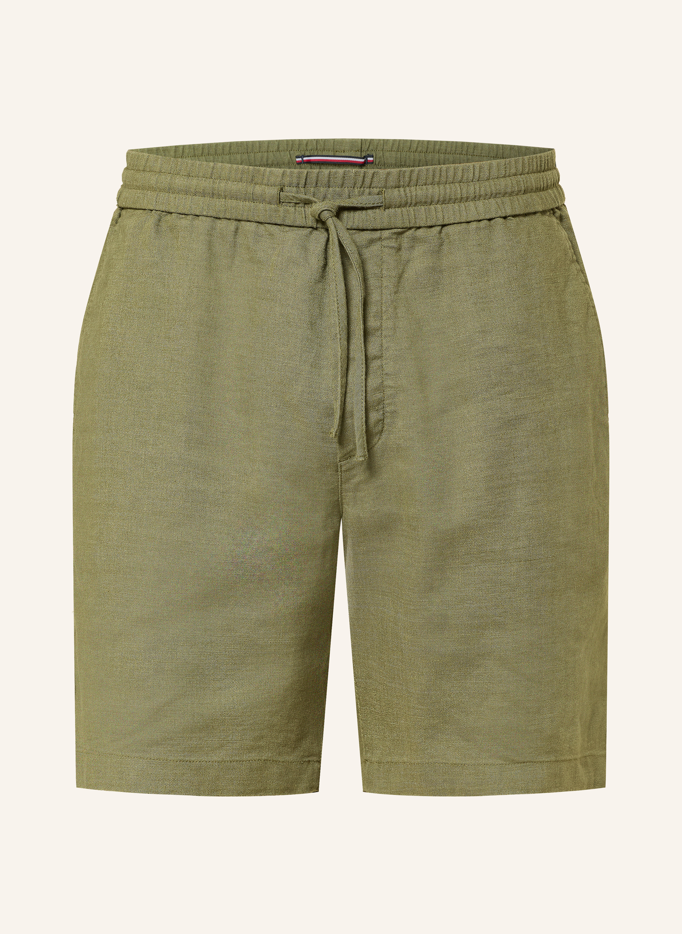 Tommy Hilfiger Leinenshorts Dover Regular Fit gruen