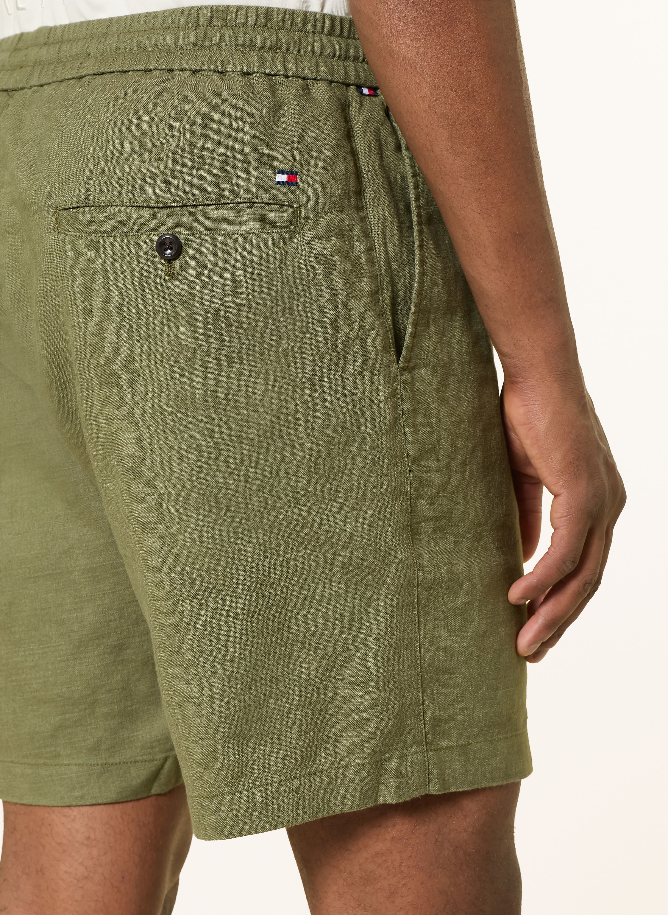 Thumbnail - Tommy Hilfiger Leinenshorts Dover Regular Fit gruen