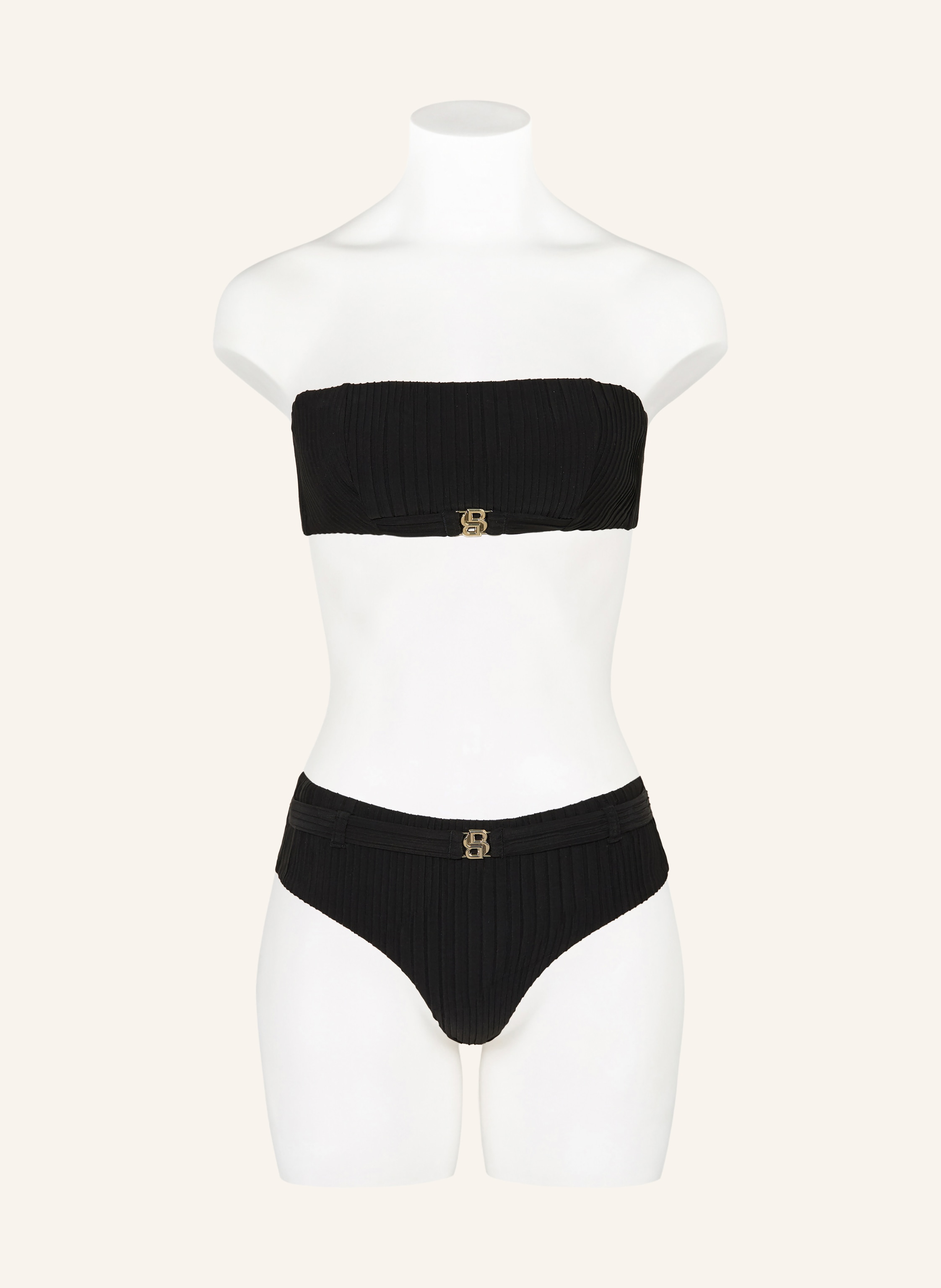 Thumbnail - Boss Bandeau-Bikini-Top Double B schwarz