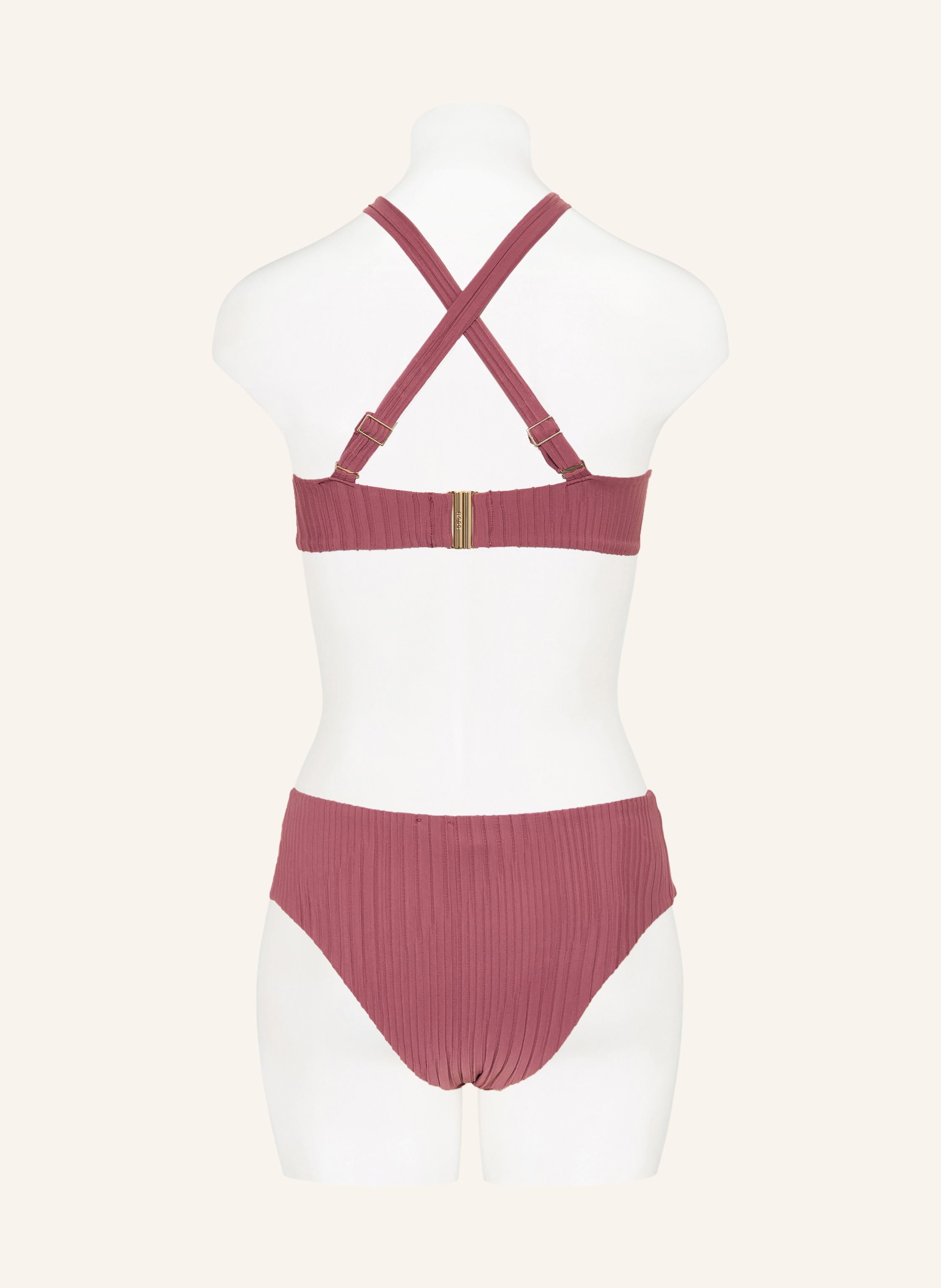 Thumbnail - Boss Bandeau-Bikini-Top Double B rot