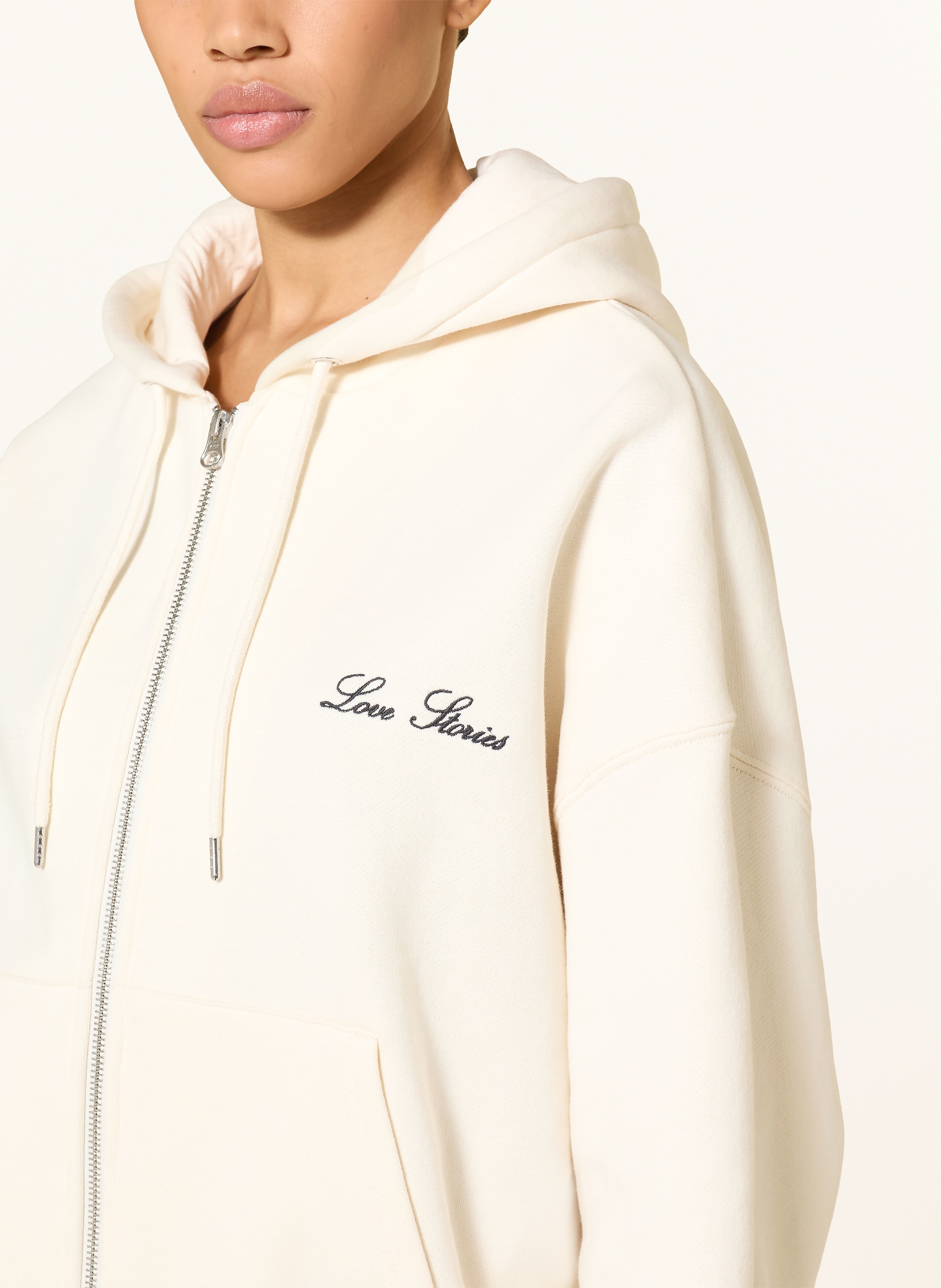 Thumbnail - Love Stories Lounge-Sweatjacke Maple weiss