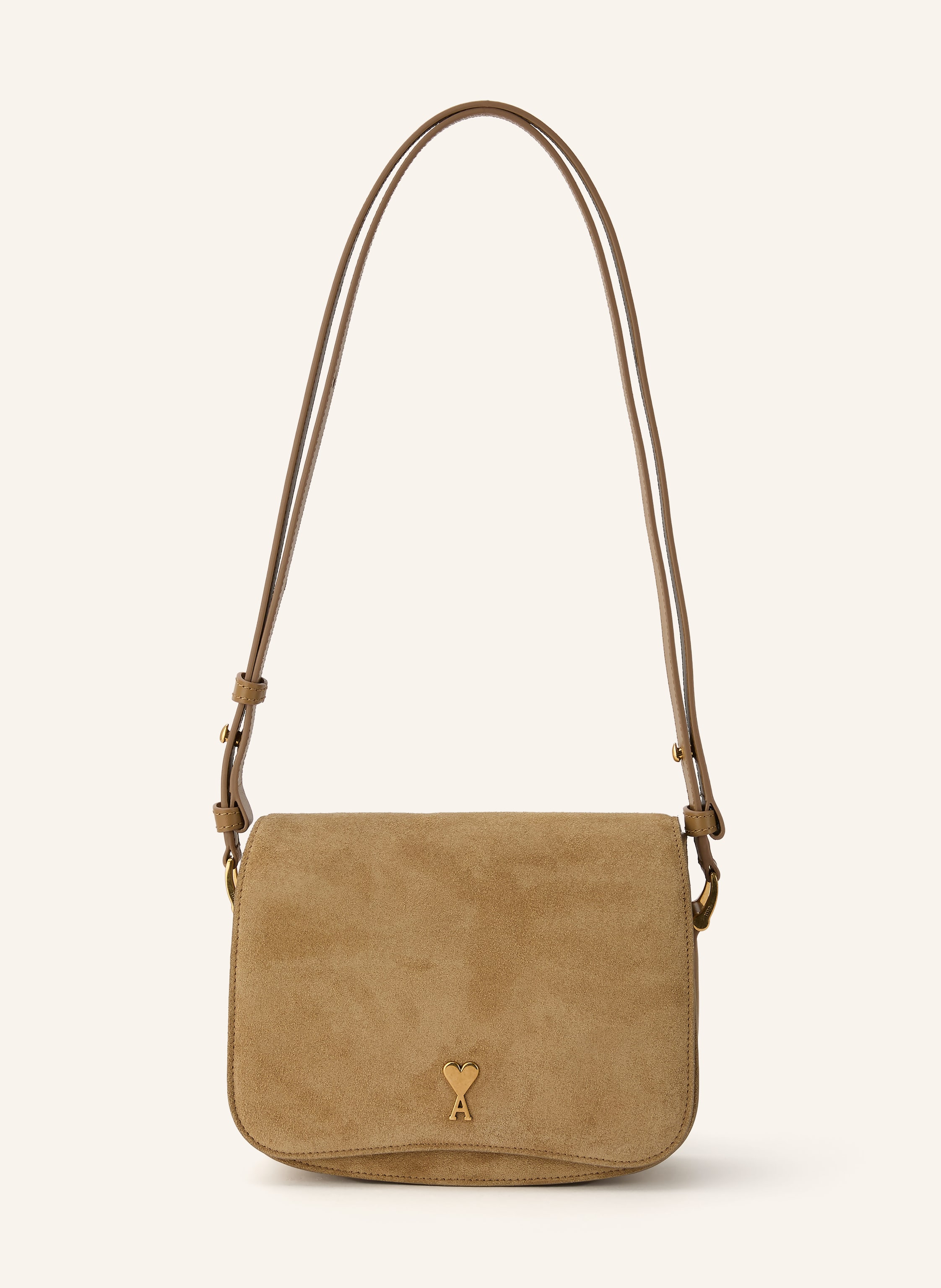 AMI Paris Ami Paris Umhängetasche Paris Paris beige in CAMEL / GOLD