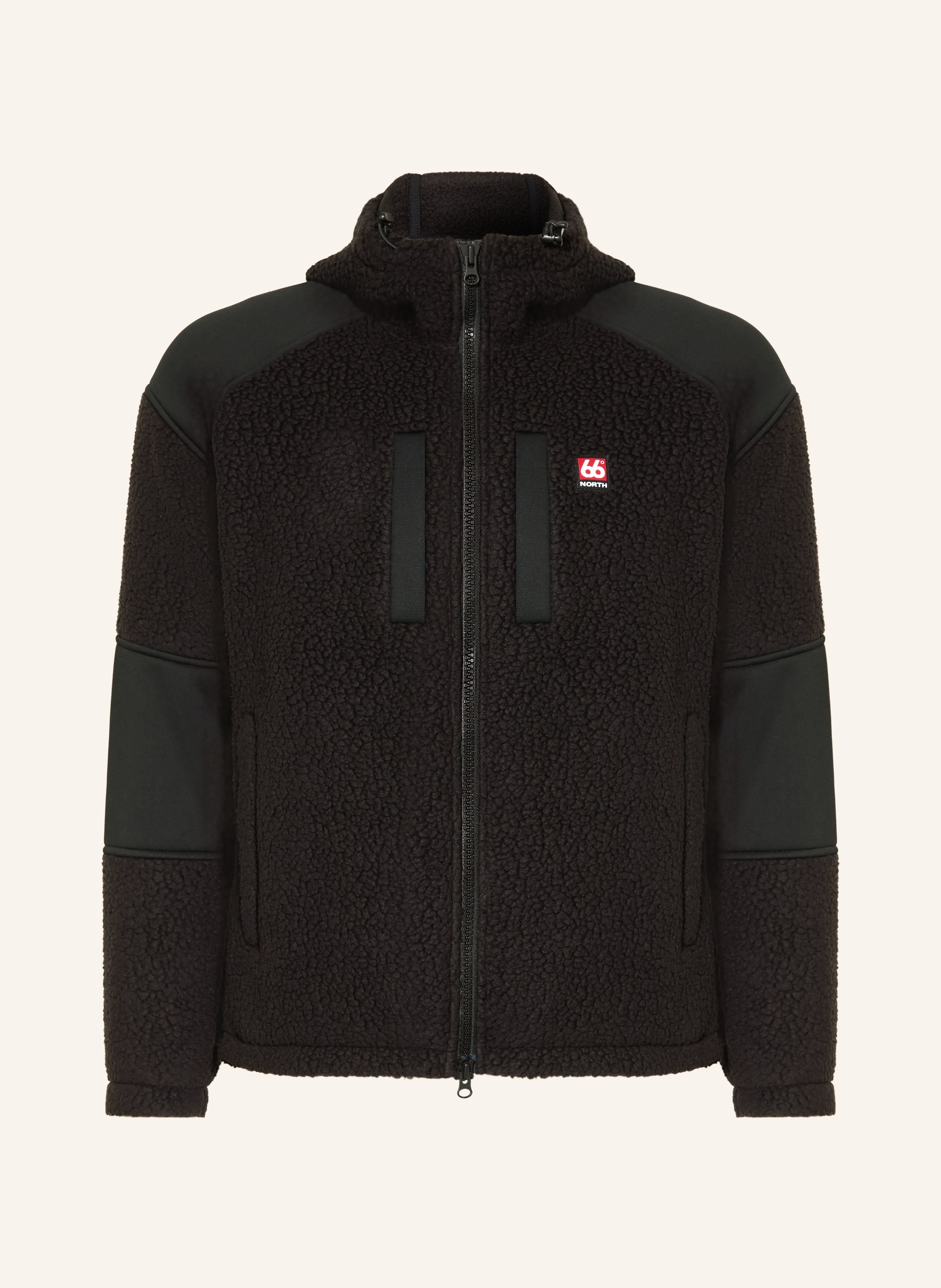 66°North Teddyfell-Jacke Tindur schwarz