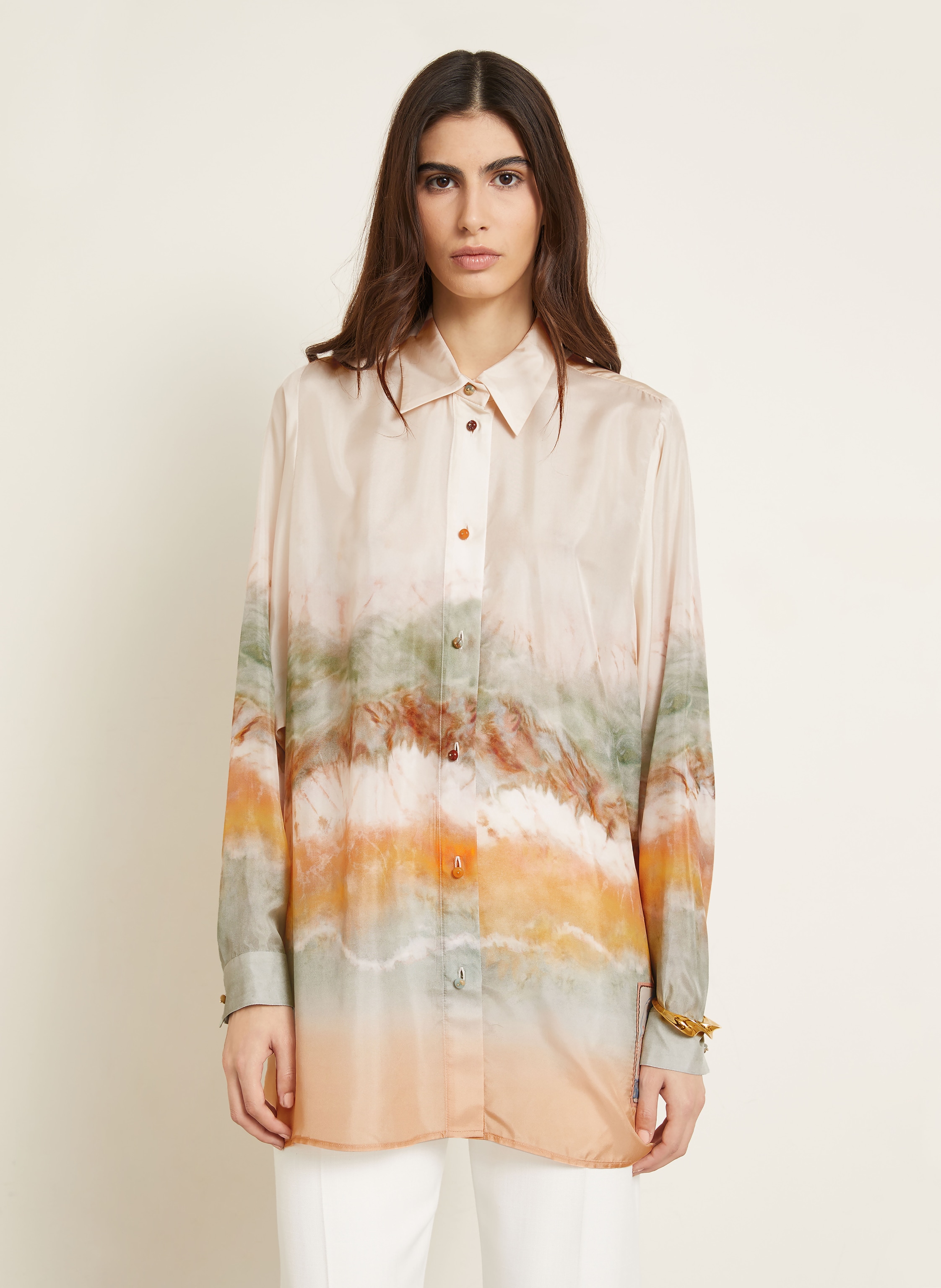 Thumbnail - Zimmermann Hemdbluse Daylight Aus Seide beige