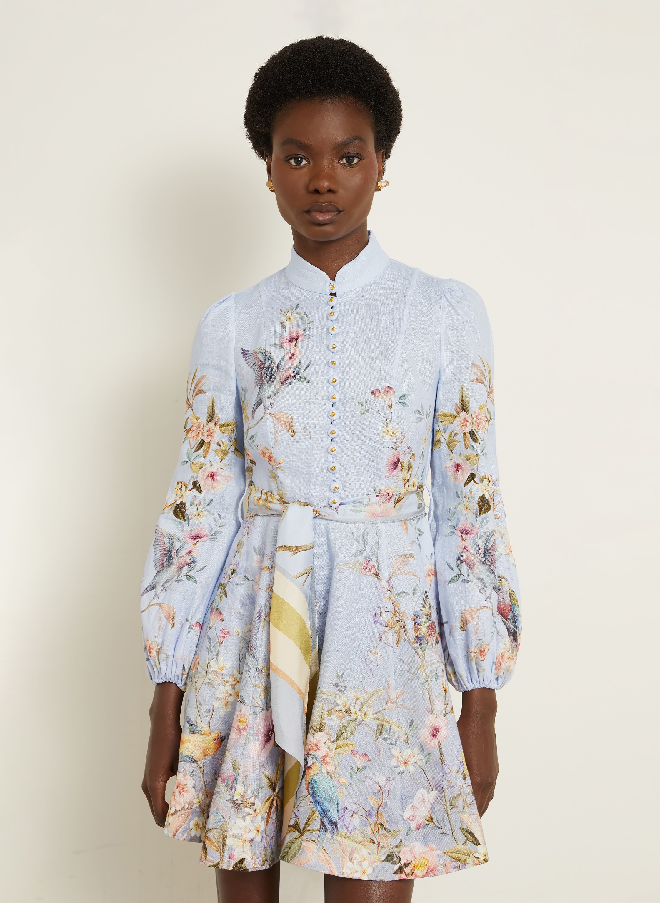 Thumbnail - Zimmermann Leinenkleid Rebellion blau