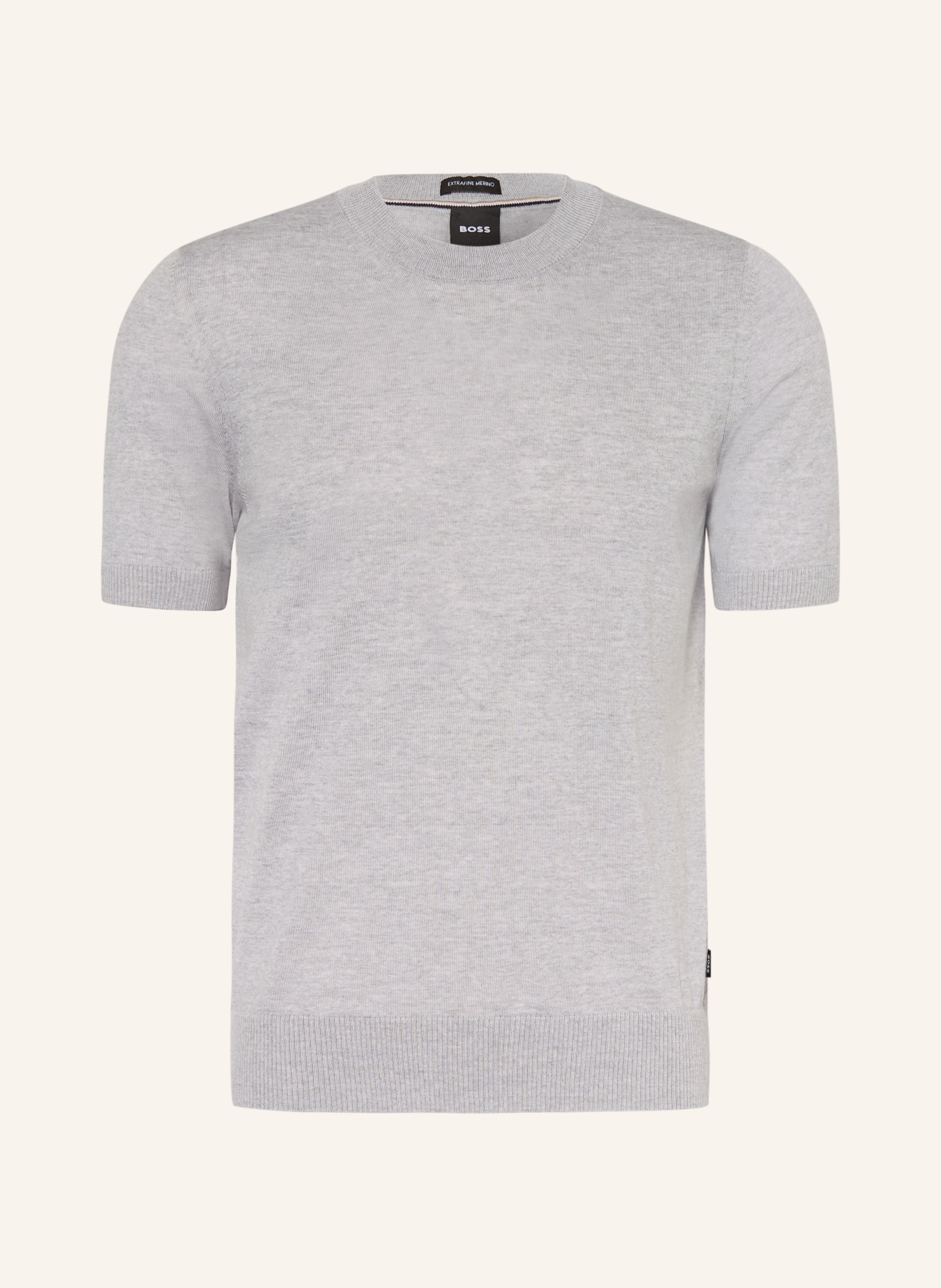Boss Strickshirt Umauro grau