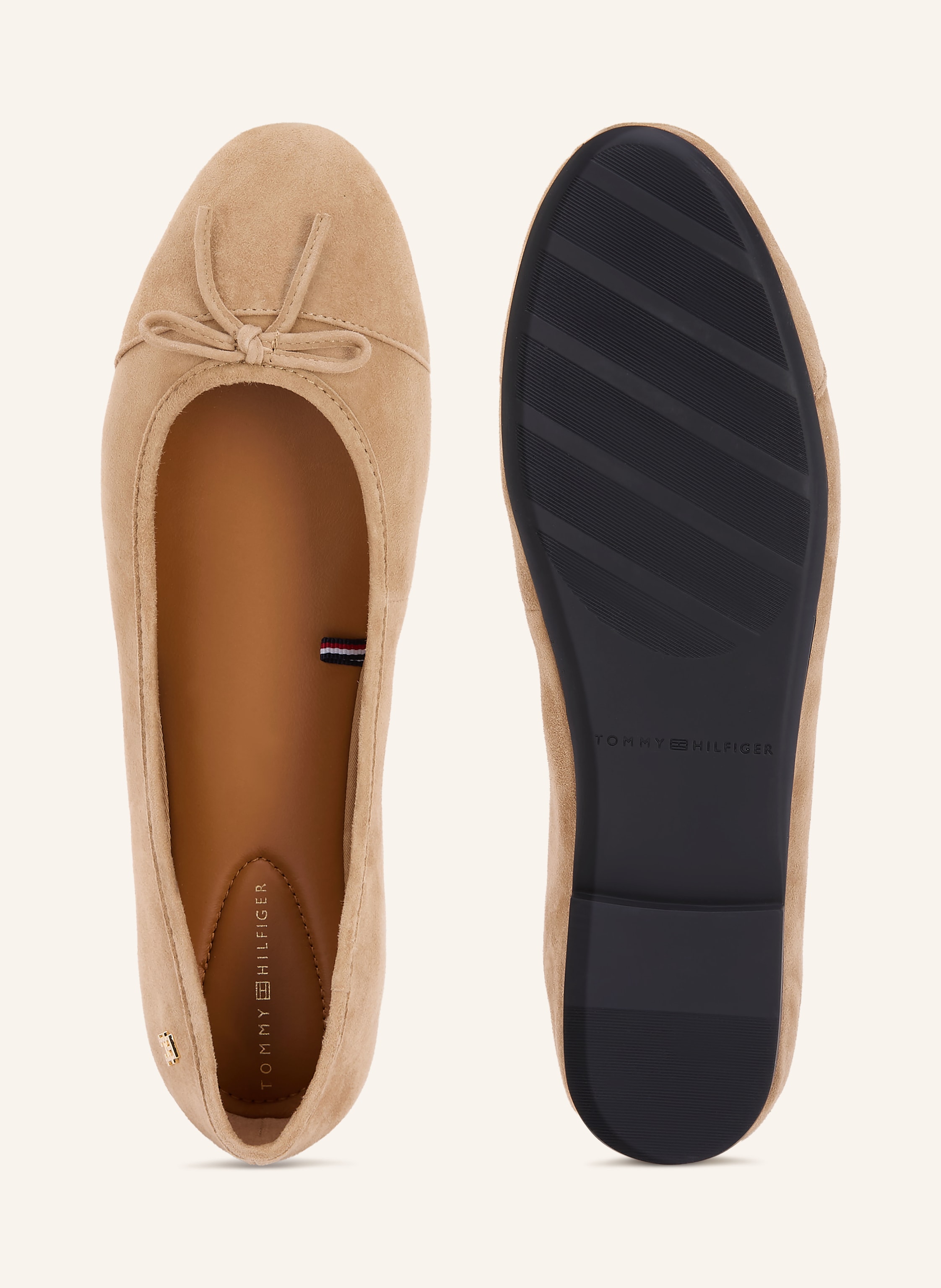 Thumbnail - Tommy Hilfiger Ballerinas beige