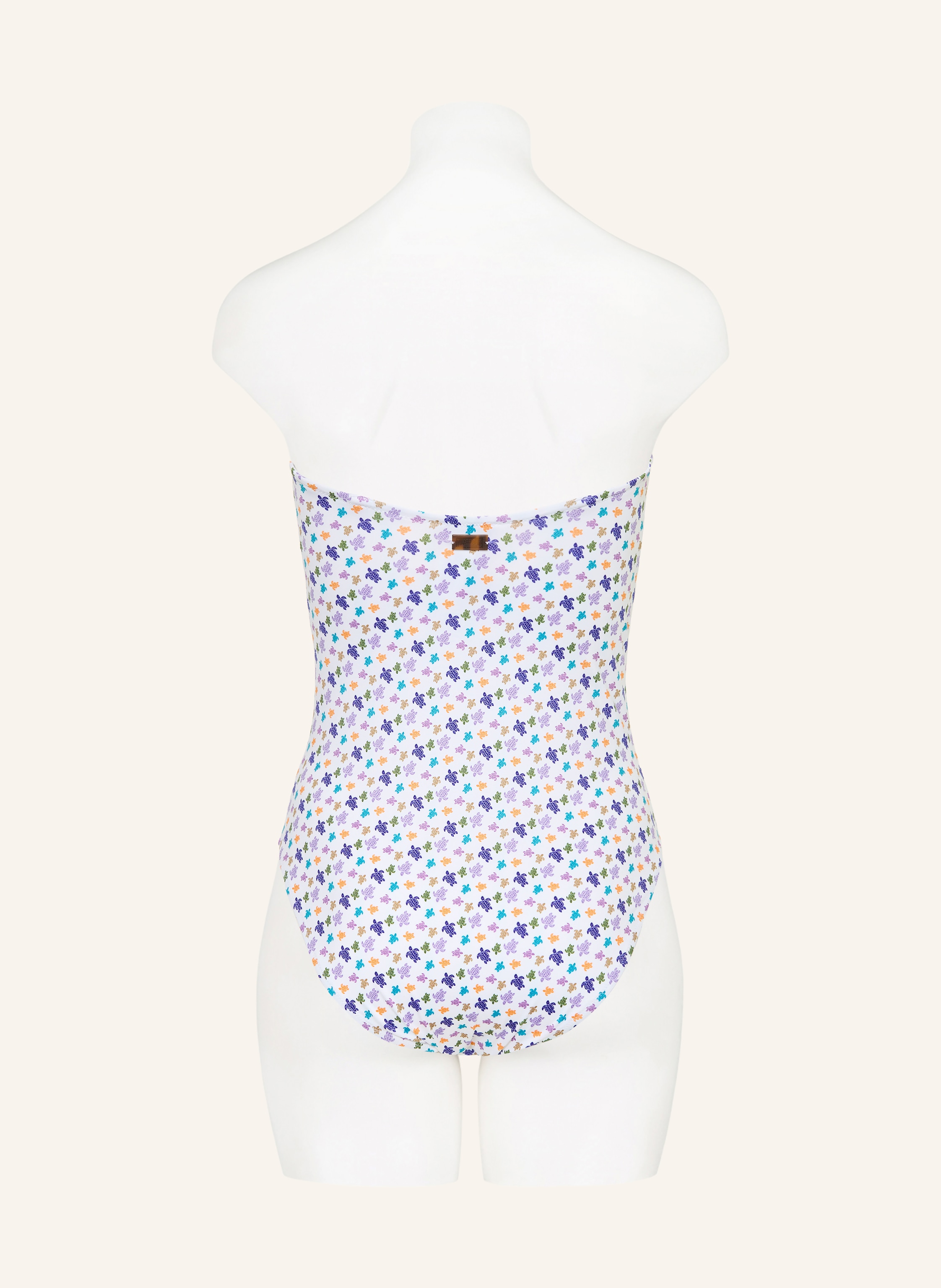 Thumbnail - Vilebrequin Bandeau-Badeanzug Micro Facette weiss