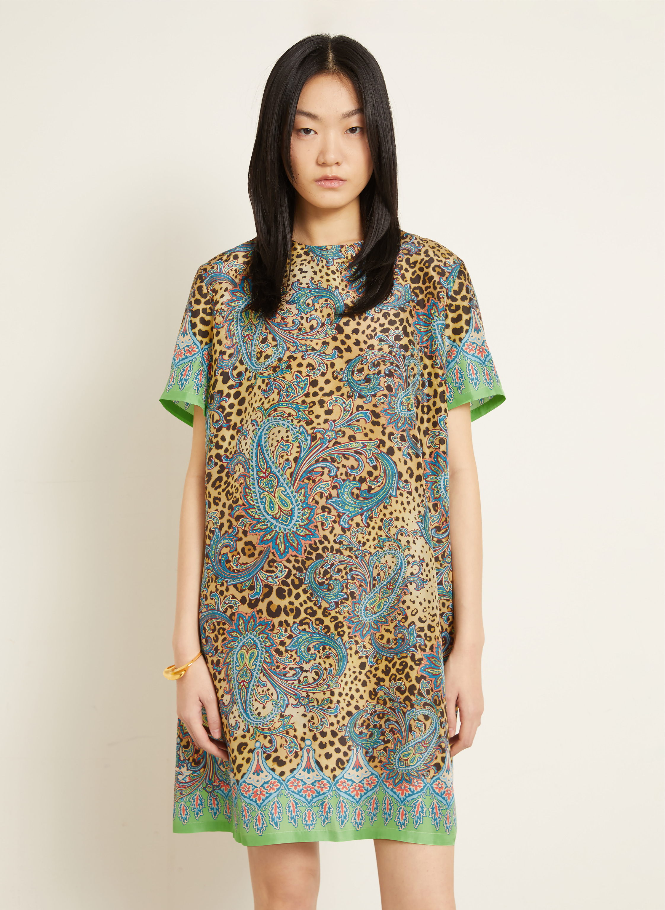 Thumbnail - Etro Seidenkleid braun