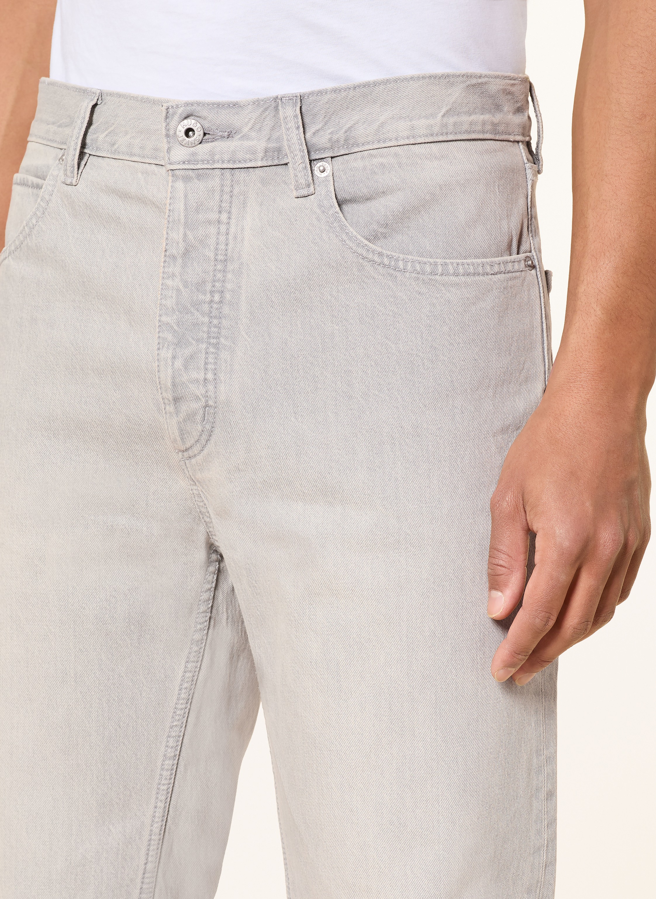 Thumbnail - Hugo Jeans Jonah Straight Fit grau