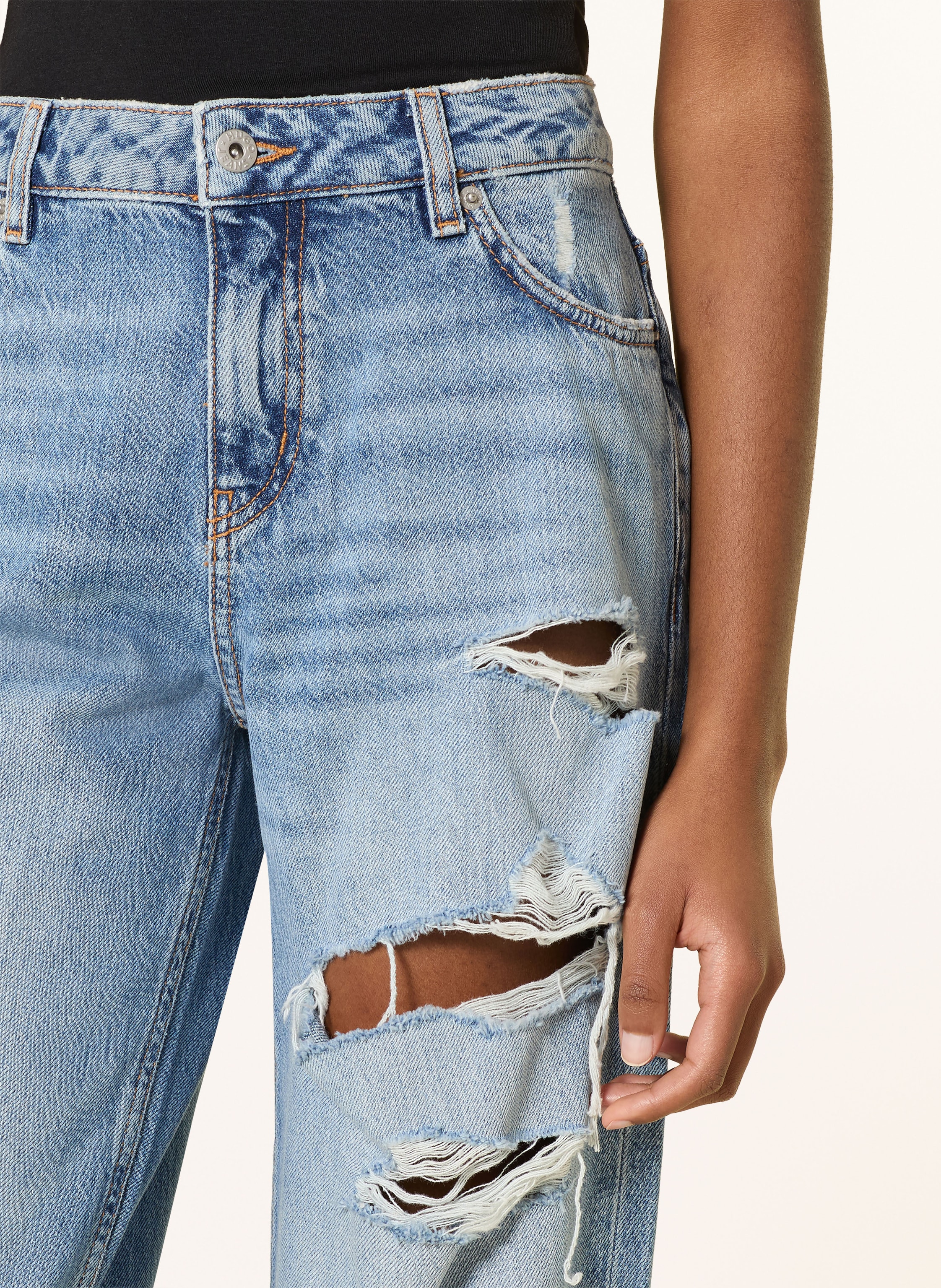 Thumbnail - Hugo Wide Leg Jeans Gamala blau