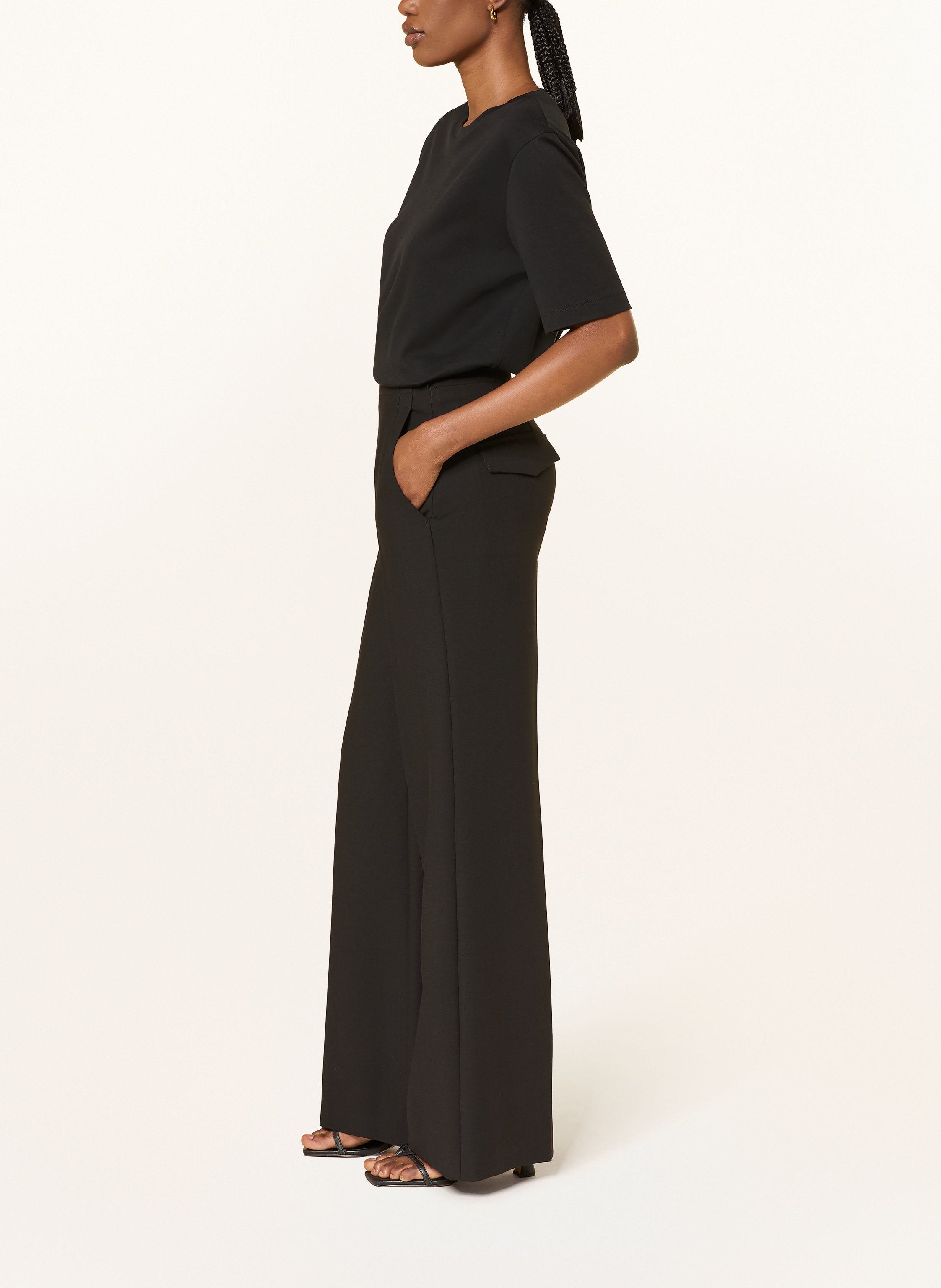 Thumbnail - Windsor. Marlenehose schwarz