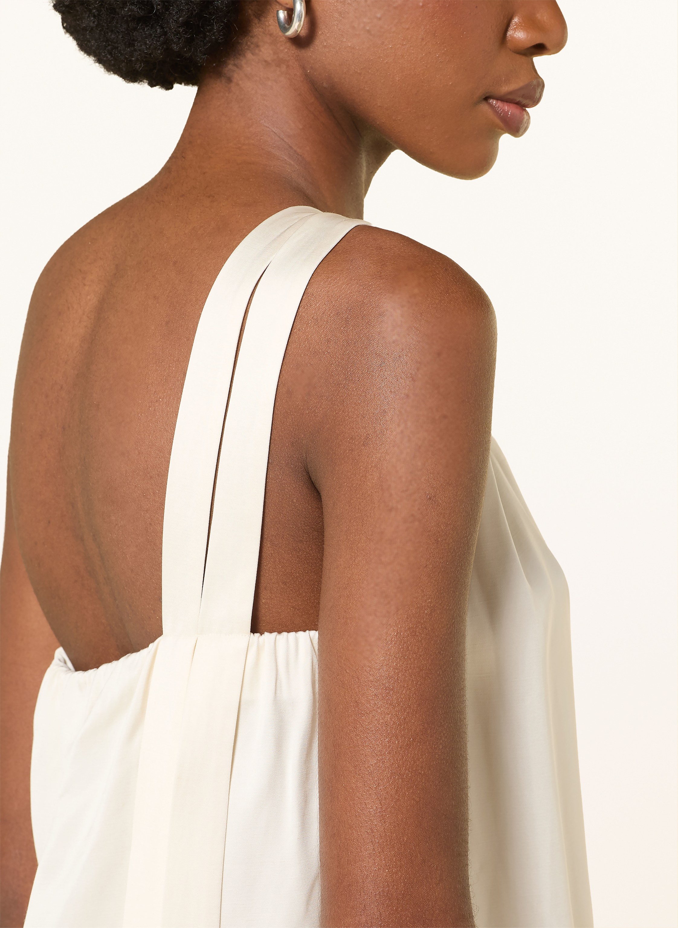 Thumbnail - Boss One-Shoulder-Top Bantea Aus Satin weiss