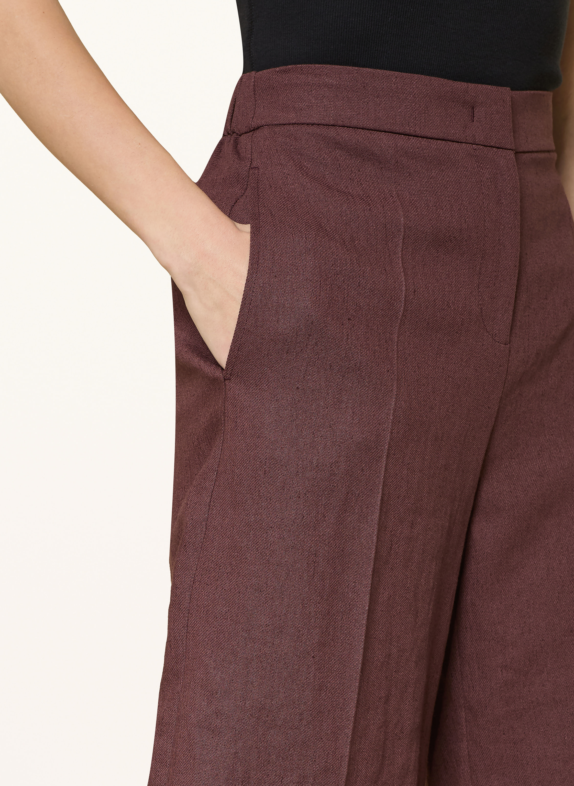 Boss Bermudas Tianala Mit Leinen braun – Bild 2