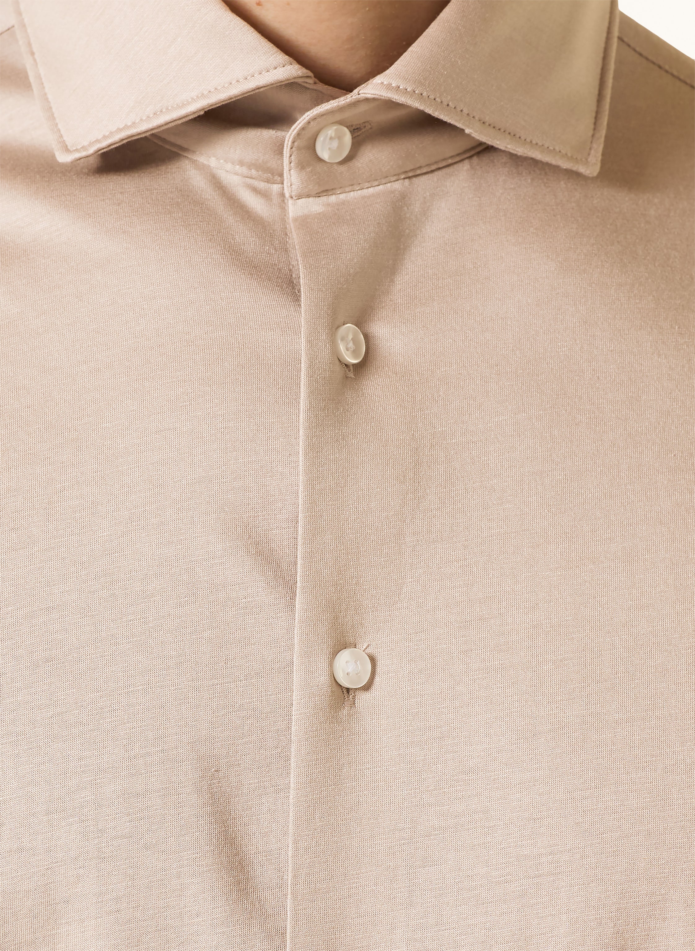 Thumbnail - Seidensticker Jerseyhemd Shaped Fit beige