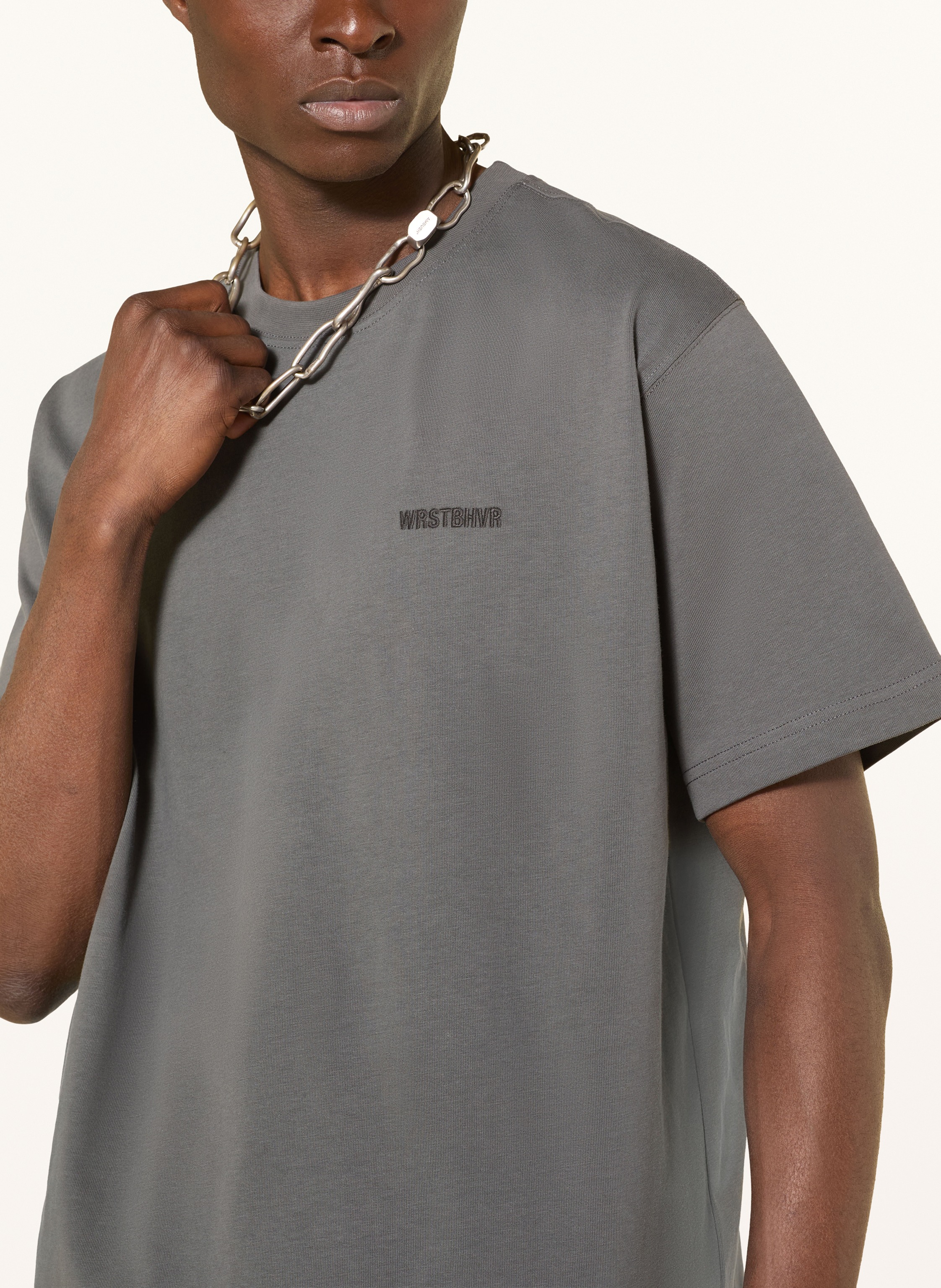 Thumbnail - Wrstbhvr T-Shirt Cassian grau
