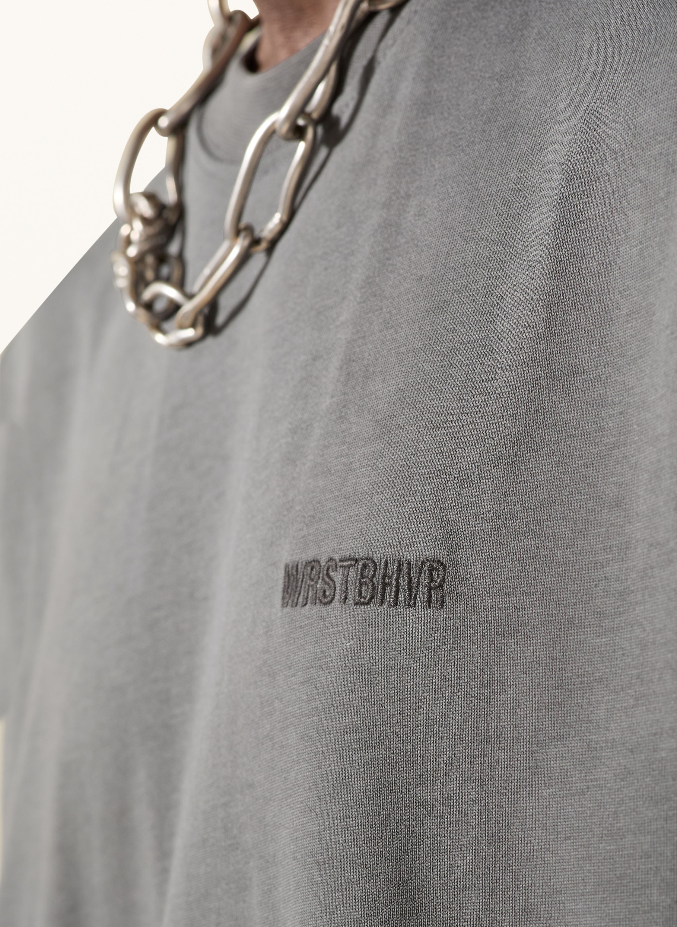 Thumbnail - Wrstbhvr T-Shirt Cassian grau