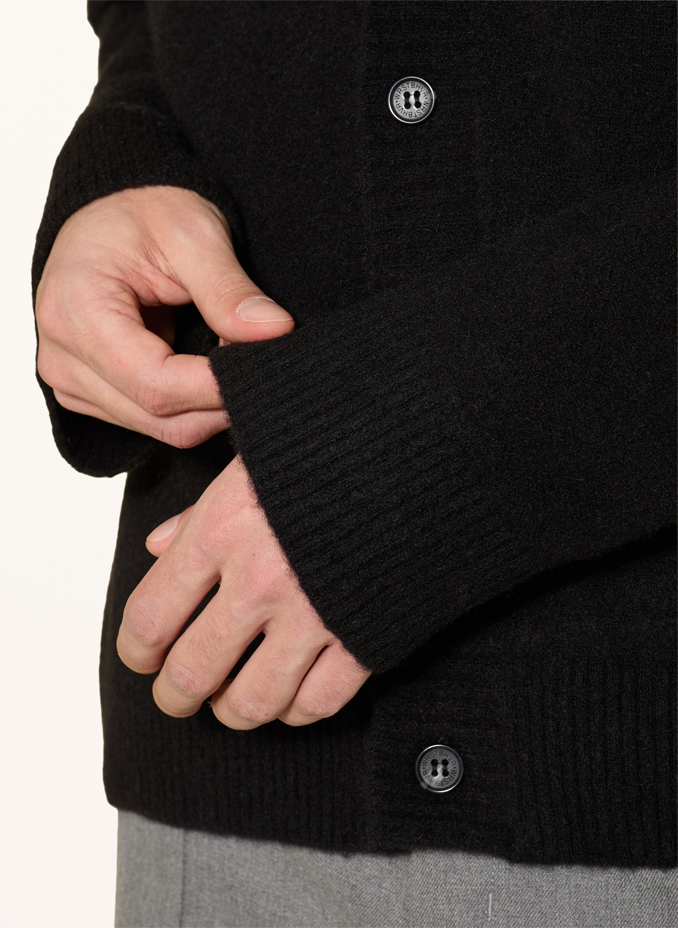 Thumbnail - Wrstbhvr Strickjacke Simon schwarz