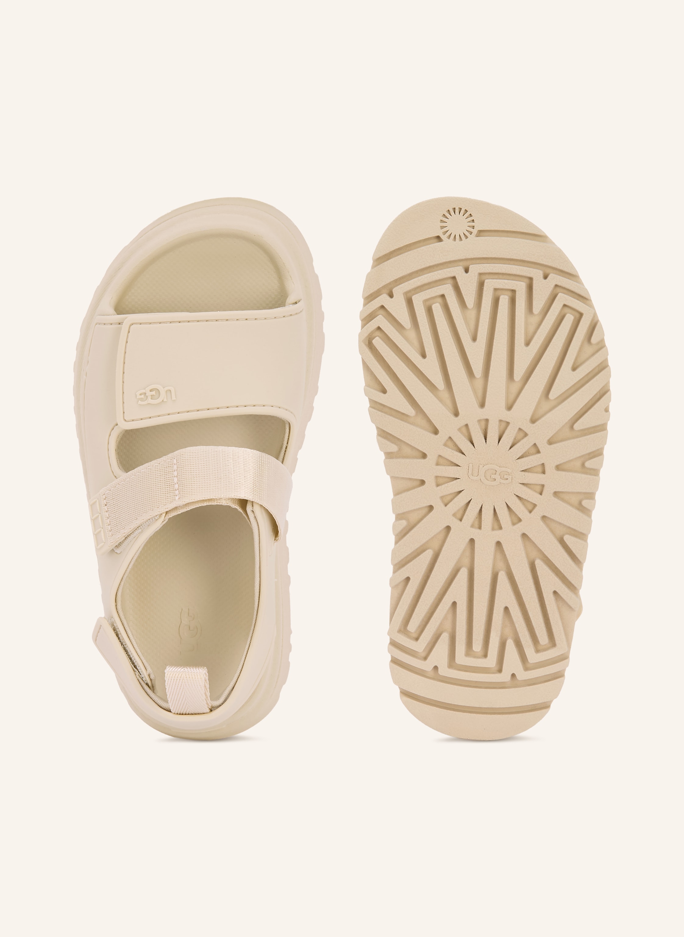Thumbnail - Ugg Sandalen Goldenglow beige