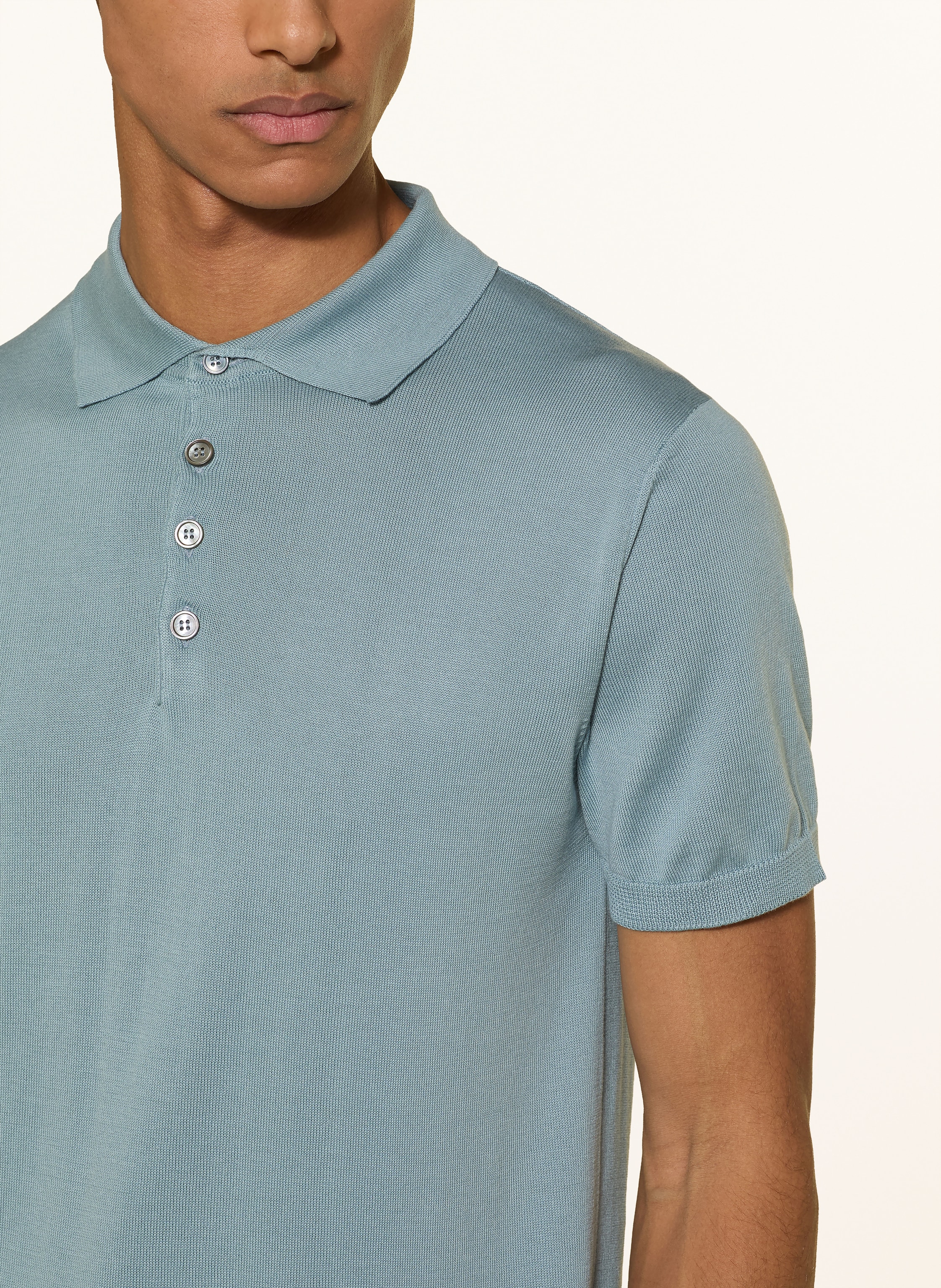 Thumbnail - Daniele Fiesoli Strick-Poloshirt gruen