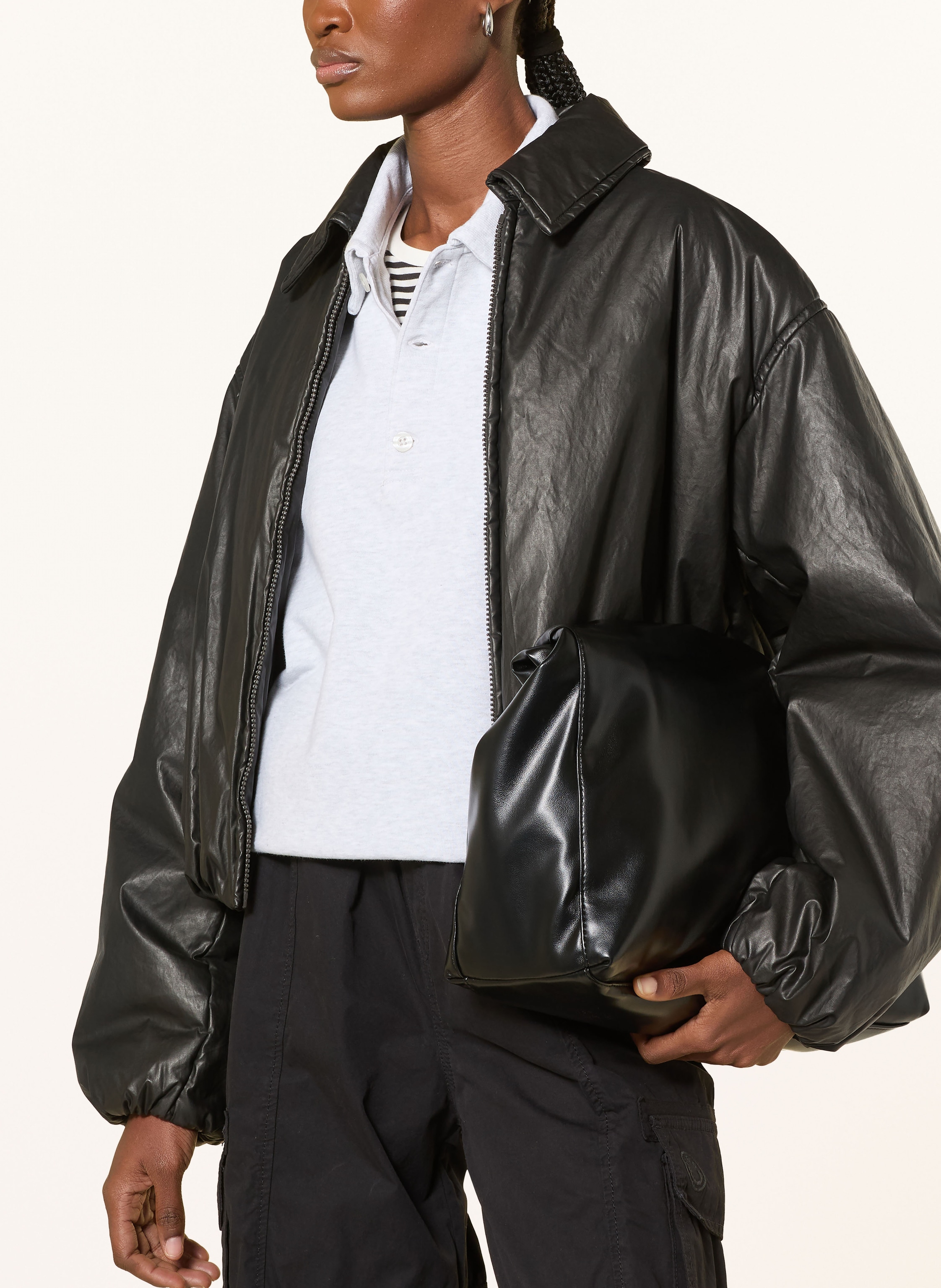 Thumbnail - Carhartt Wip Sweat-Poloshirt Brenta grau