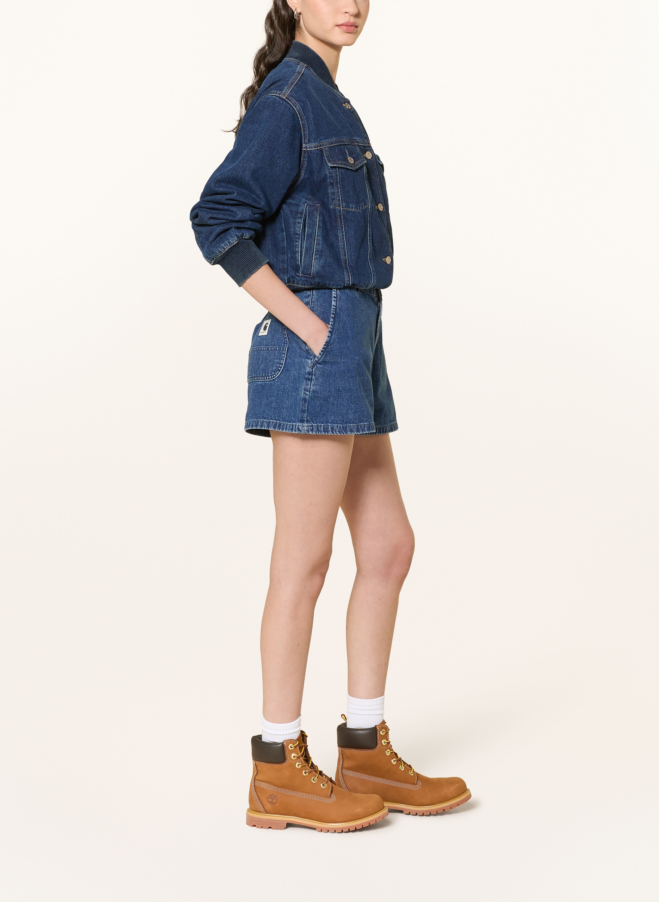 Thumbnail - Carhartt Wip Jeansshorts Lova blau