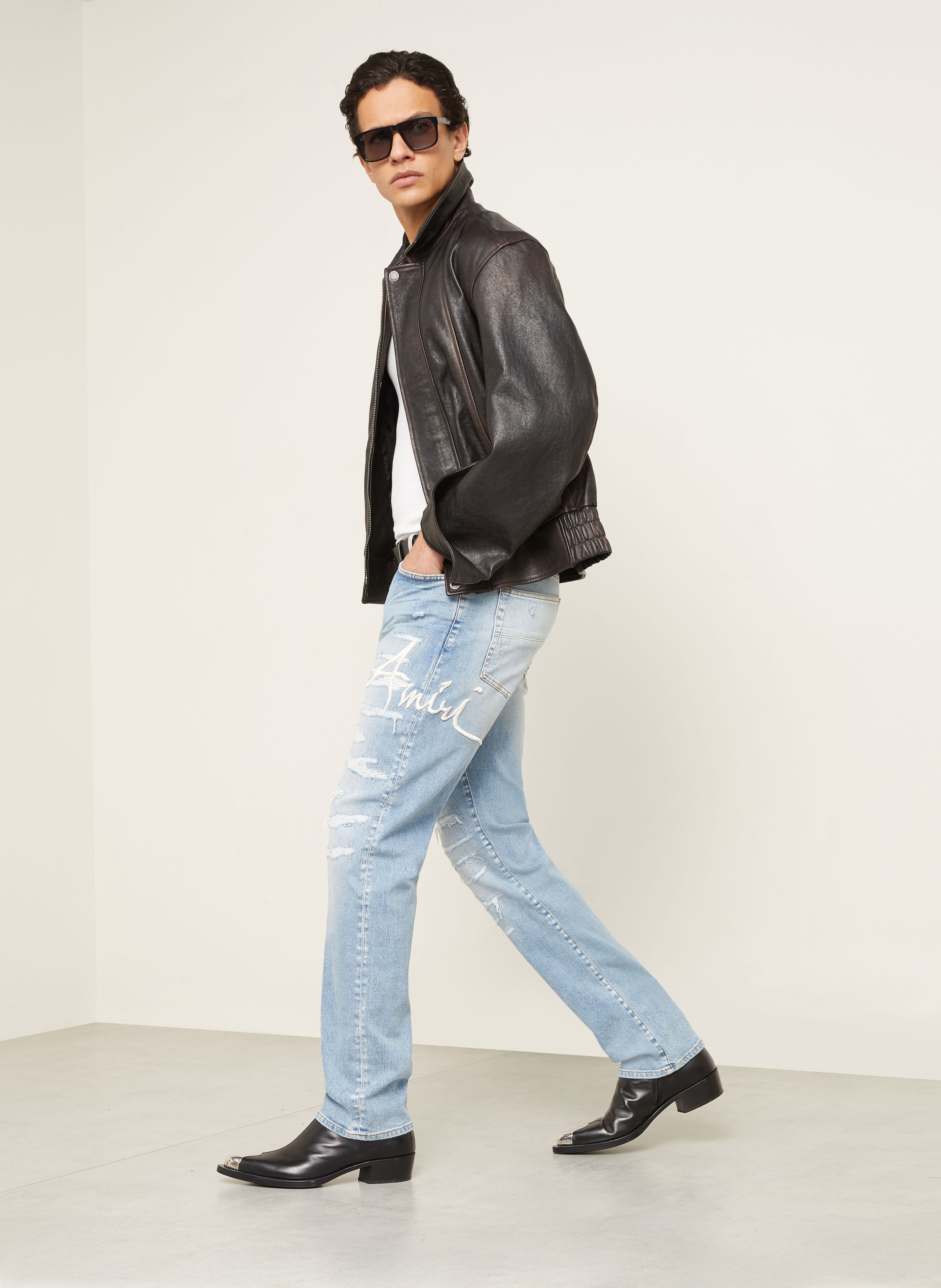 Thumbnail - Amiri Jeans Slim Fit blau