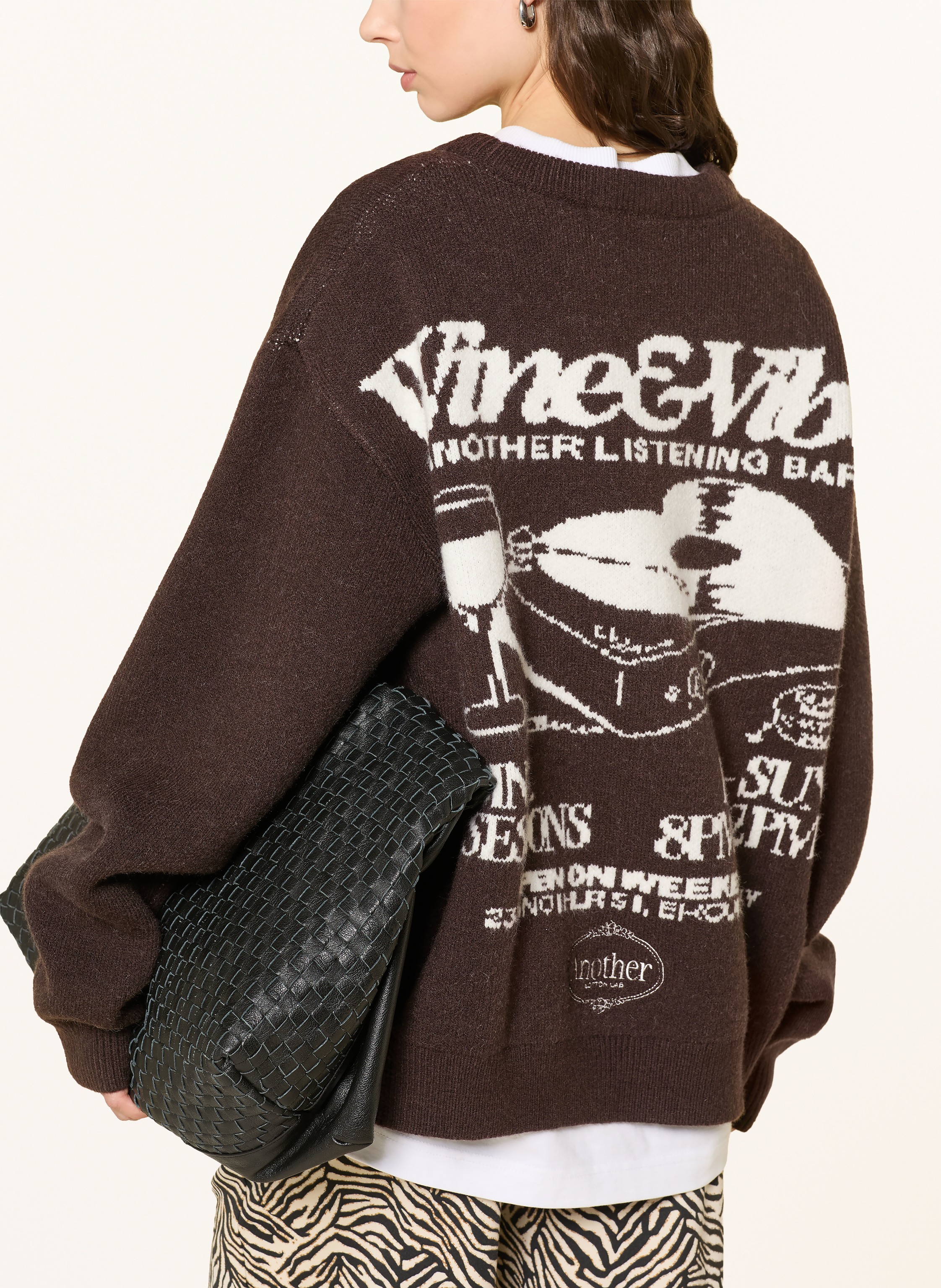 Thumbnail - Another Cotton Lab Oversized-Pullover Wine & Vibe braun