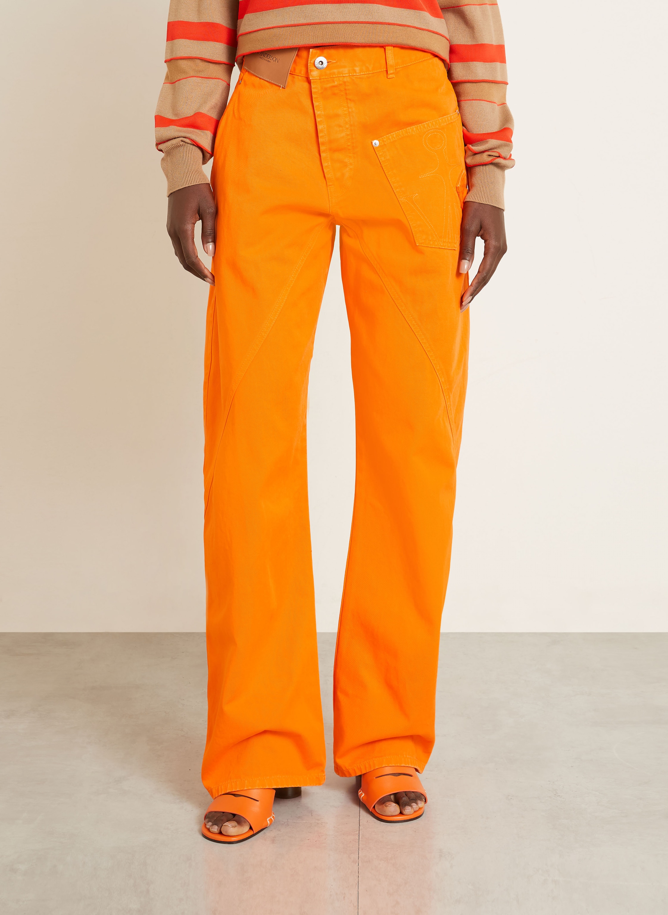 Thumbnail - Jw Anderson Wide Leg Jeans orange