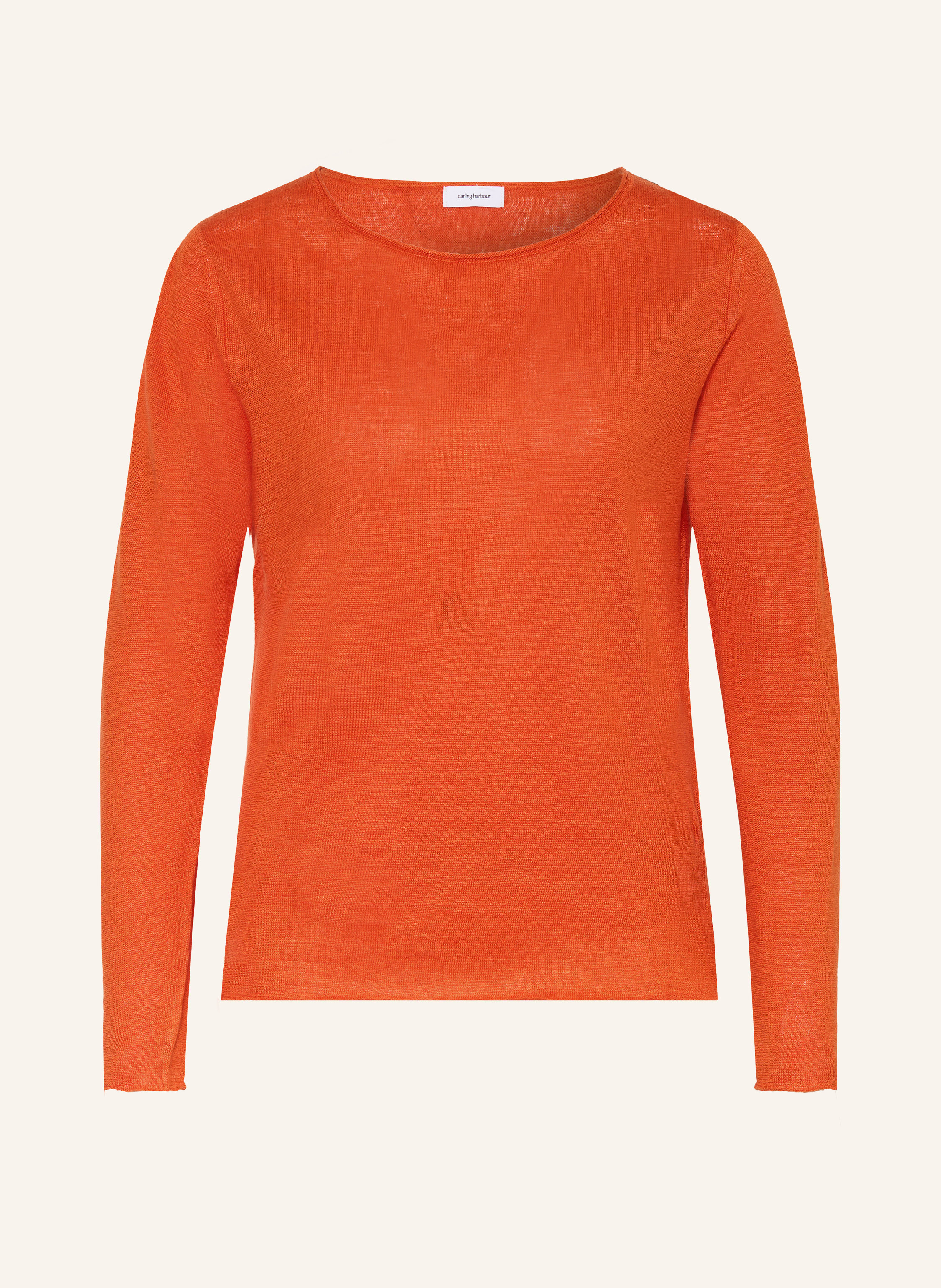 Darling Harbour Leinenpullover orange