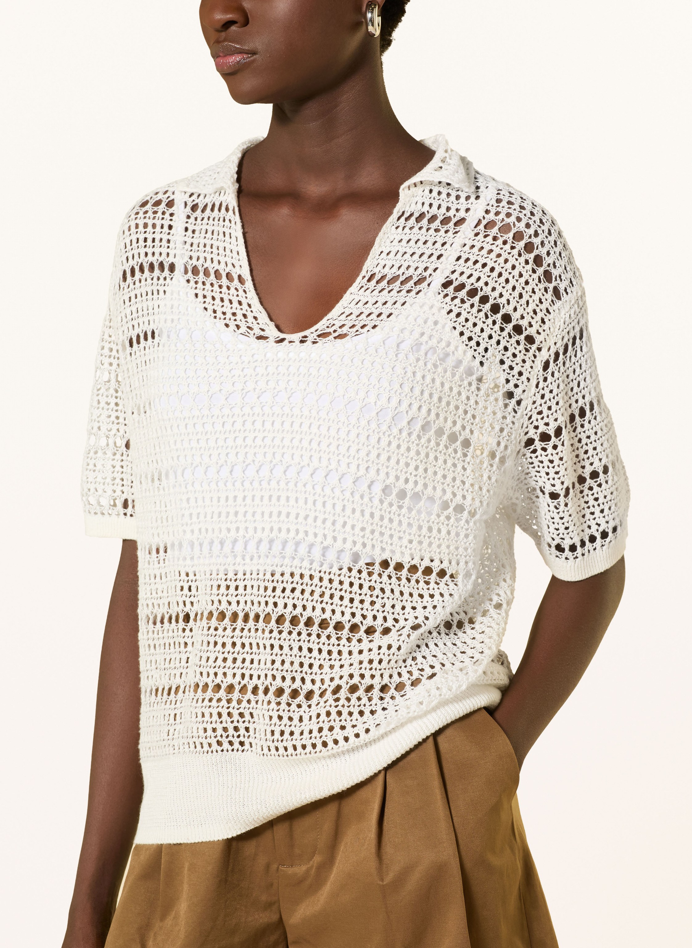 Thumbnail - Darling Harbour Häkelshirt weiss