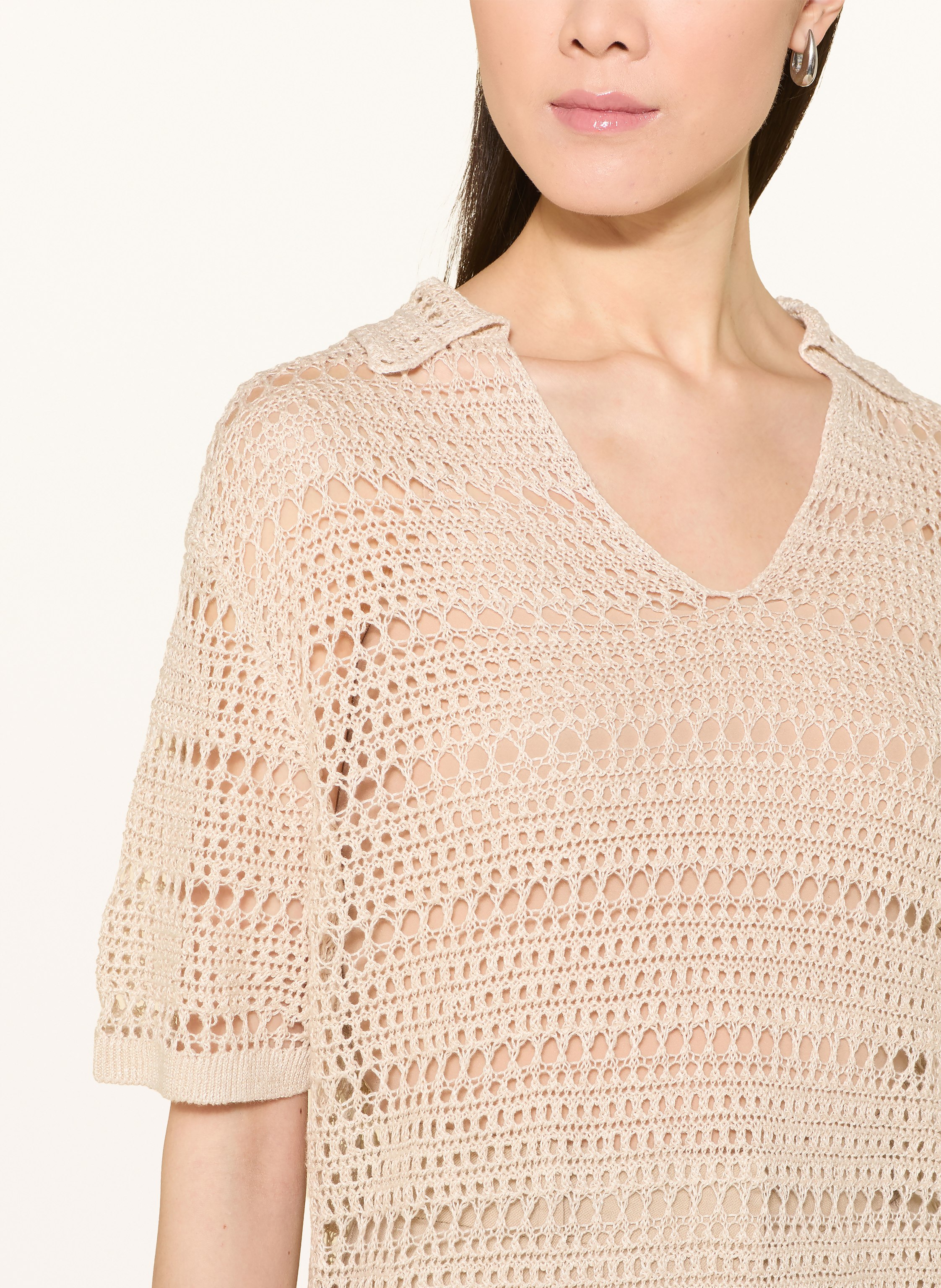 Thumbnail - Darling Harbour Häkelshirt beige