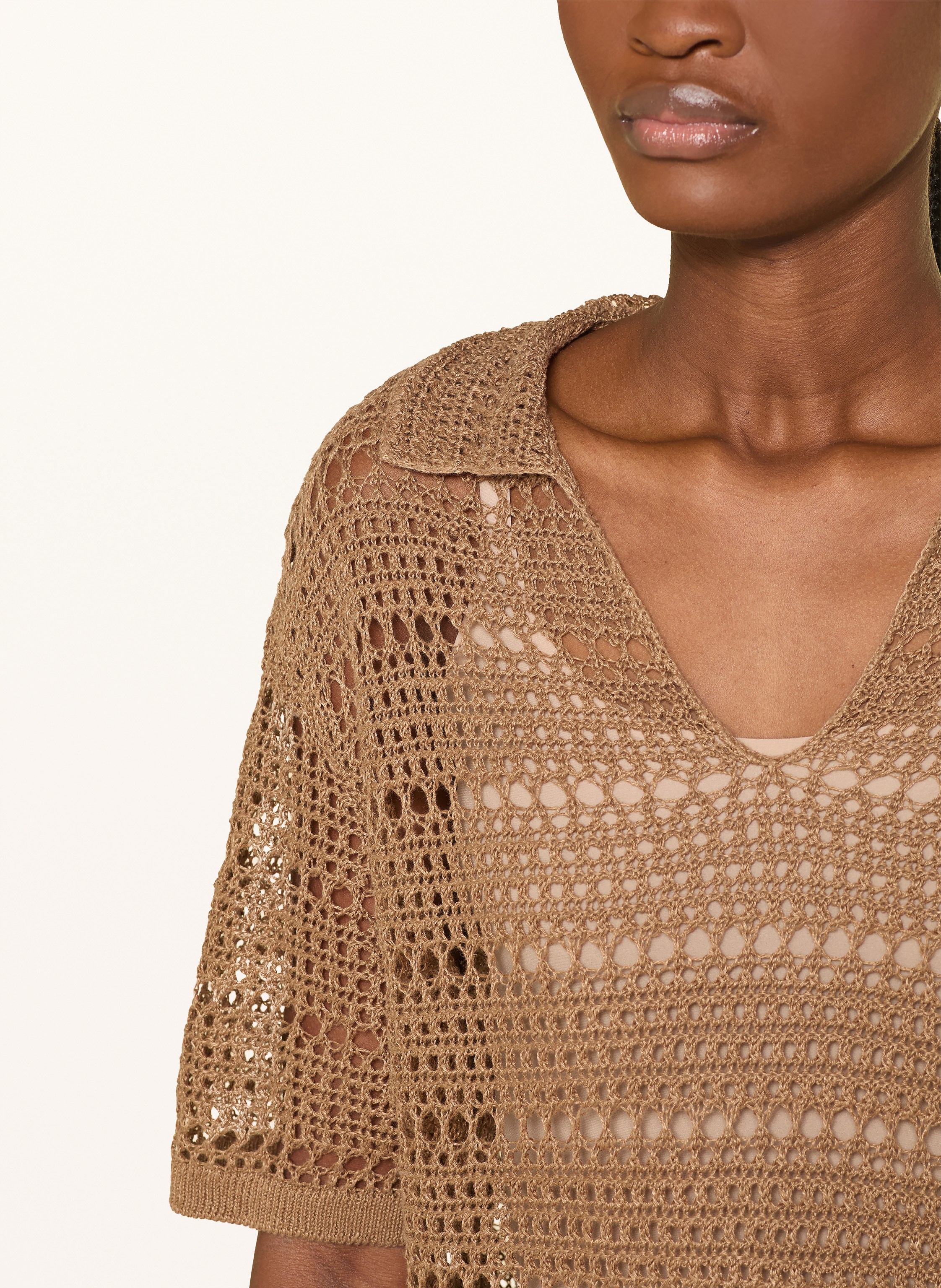 Thumbnail - Darling Harbour Häkelshirt braun