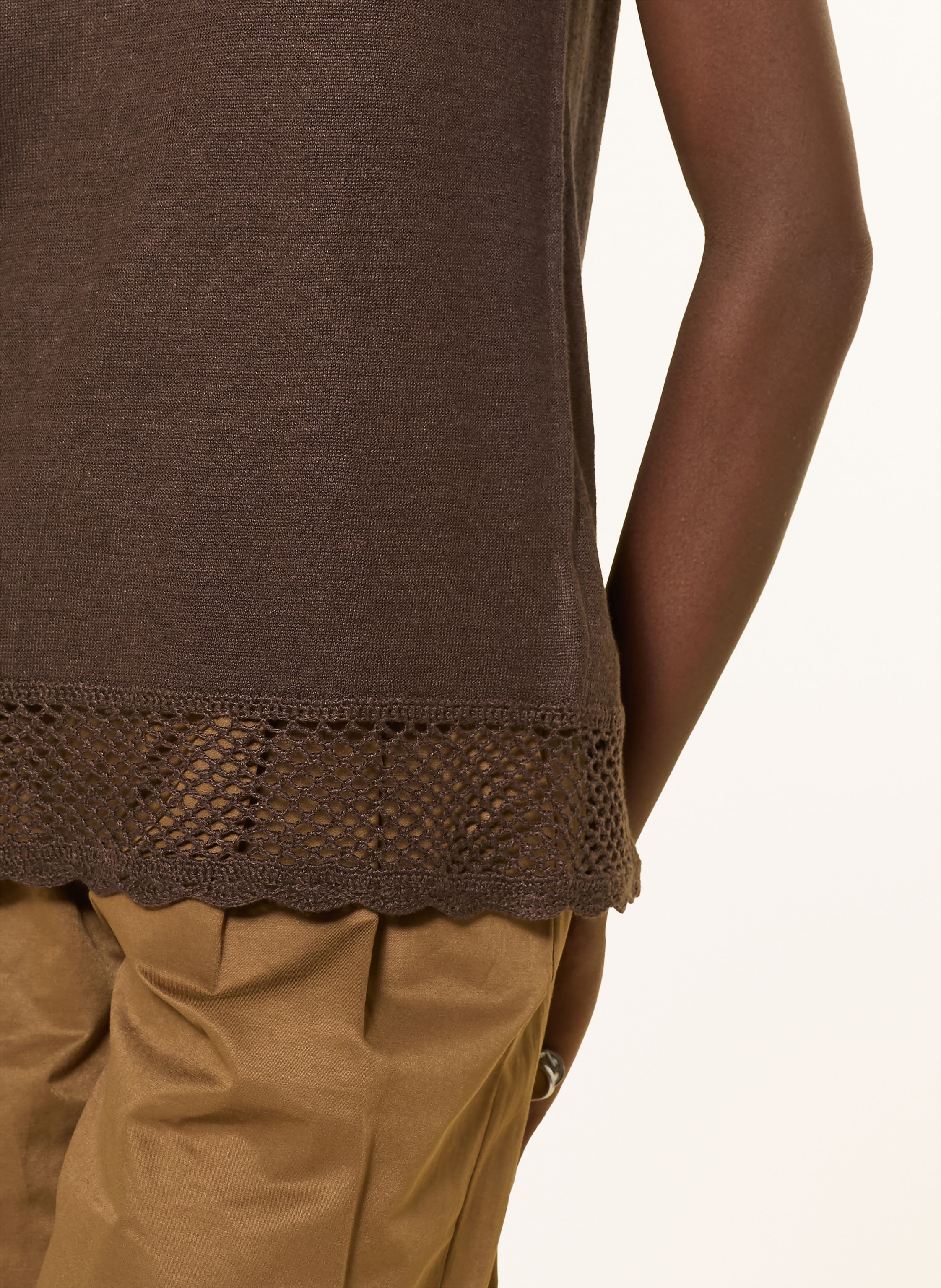 Thumbnail - Darling Harbour Leinentop braun