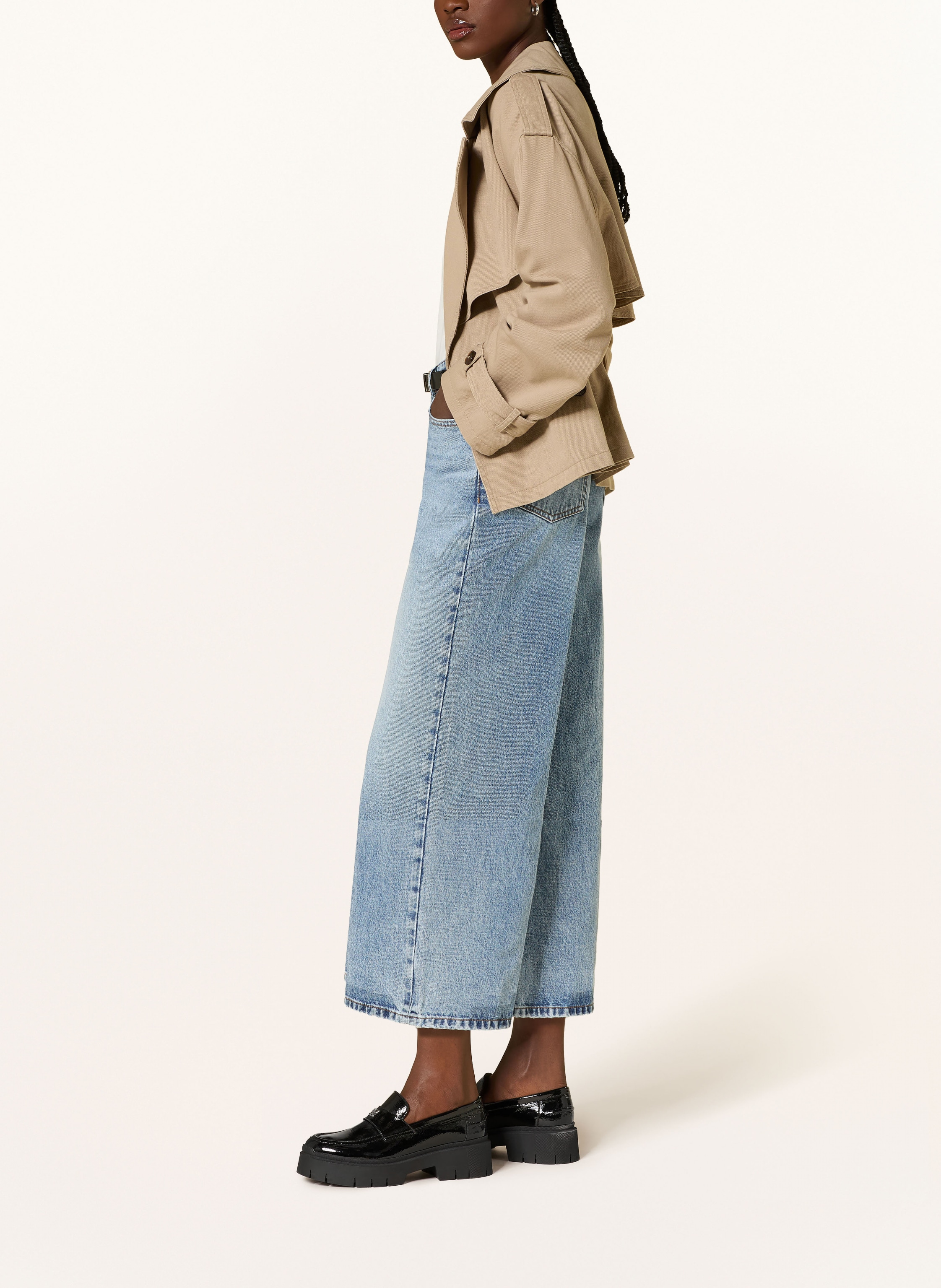 Thumbnail - Hugo Wide Leg Jeans Geredith blau