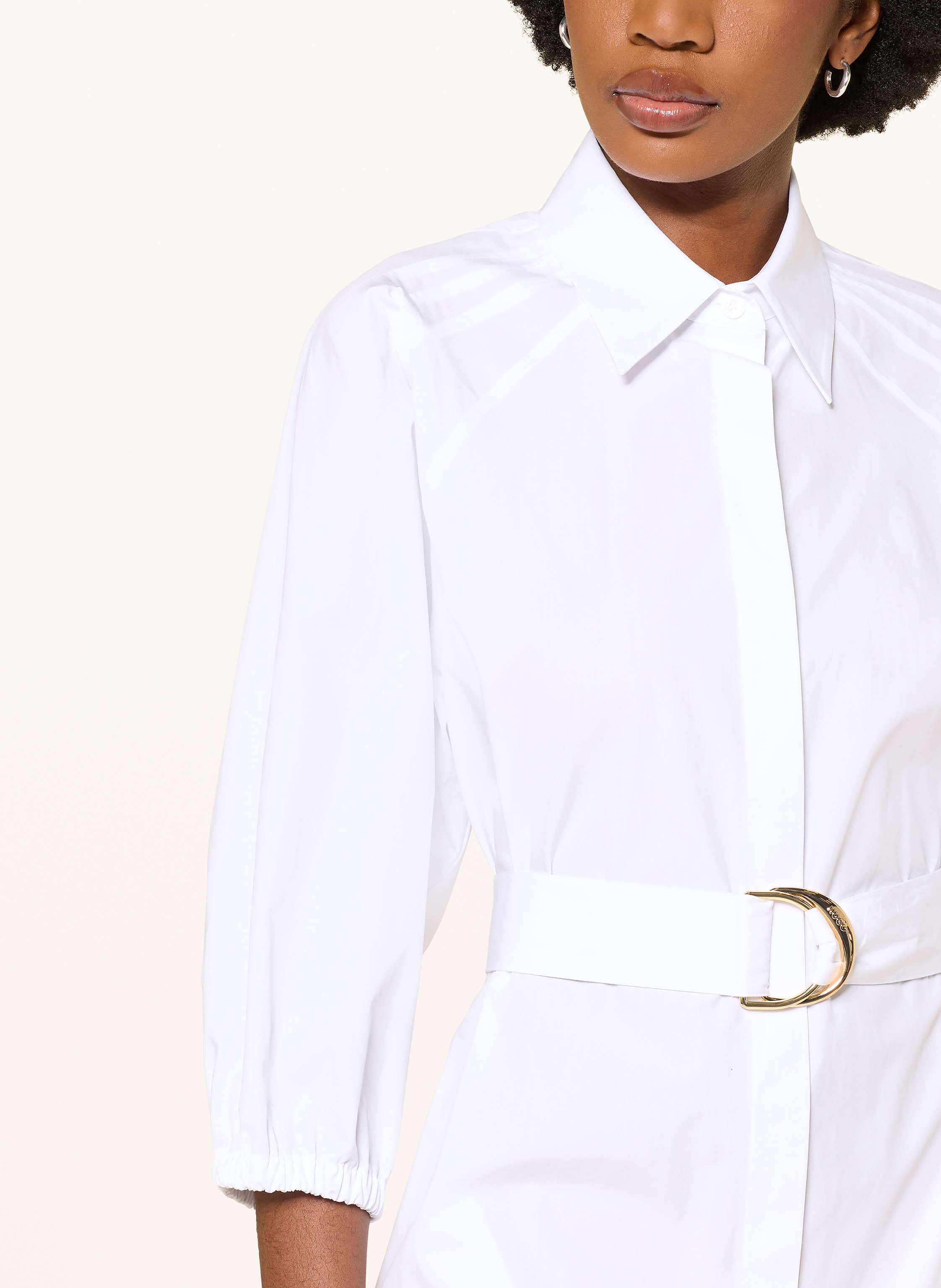 Thumbnail - Hugo Hemdblusenkleid Kiloni Mit 3/4-Arm weiss