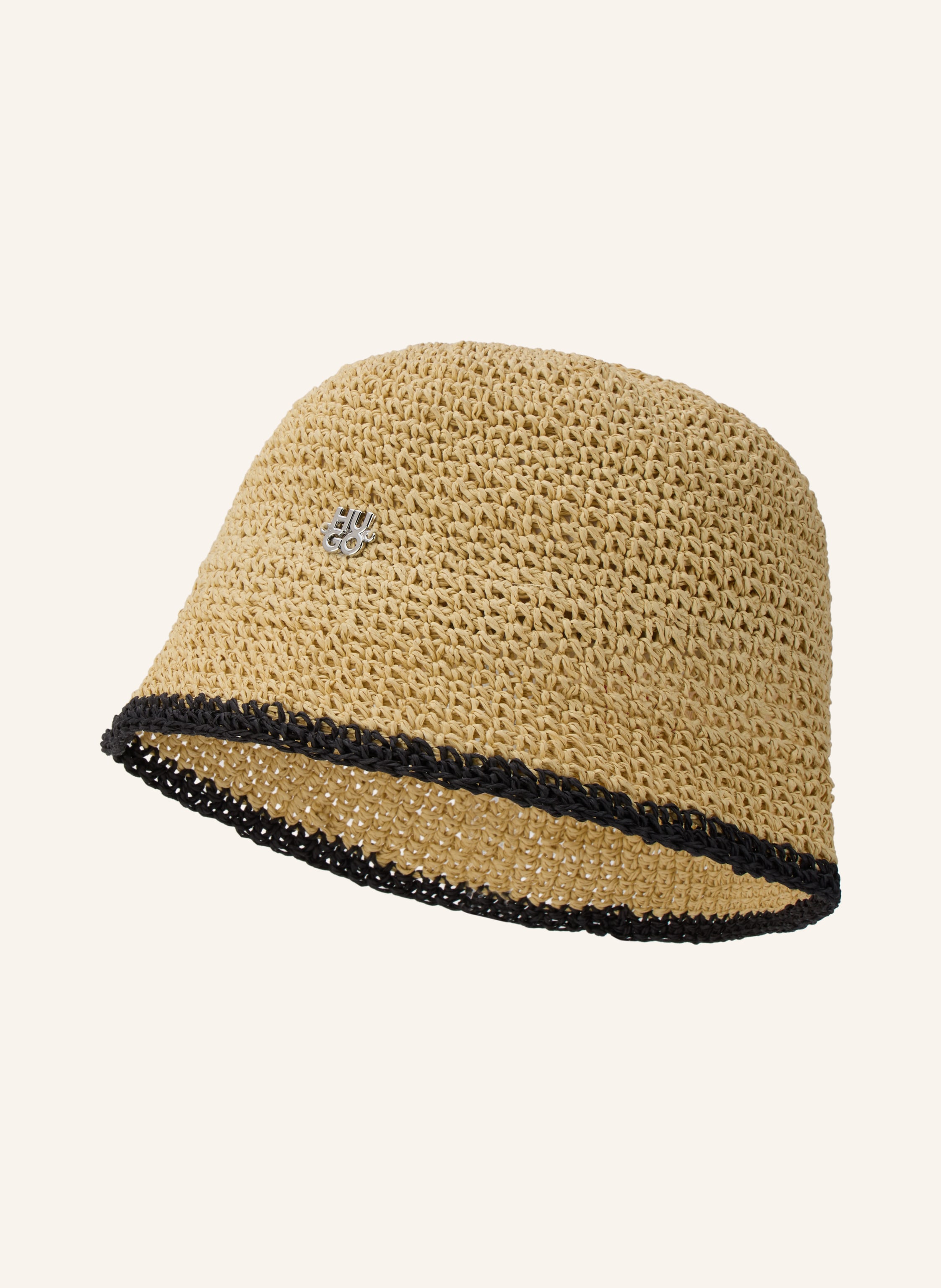 Hugo Hugo Bucket-Hat Calantha beige in HELLBRAUN / SCHWARZ